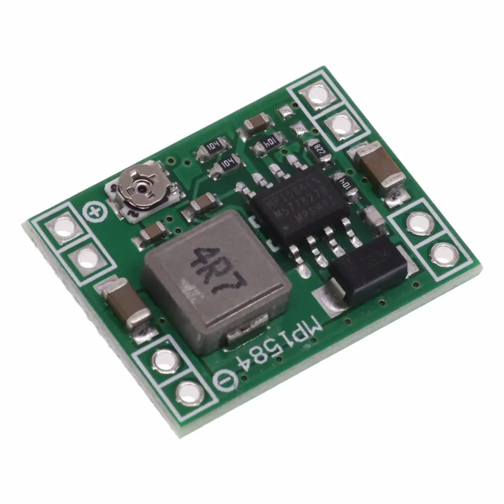DollaTek 5Pcs MP1584EN ultra piccolo DC-DC power 3A Modulo discendente convertitore buck regolabile da 24V a 12V 5V 9V 3V per Arduino
