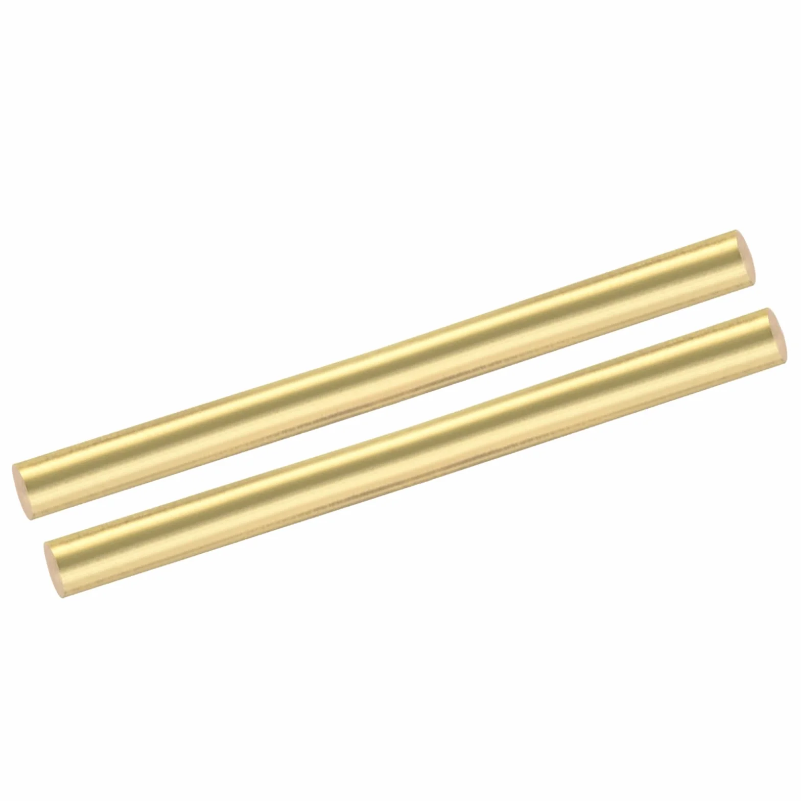 QUARKZMAN 2pz Ottone Aste (12mm)1/2" x (100mm)4" Ottone Massiccio Rotondo Stock Tornio Barra per Coltello Manici Perno Fai Da Te Artigianato Modello Aereo