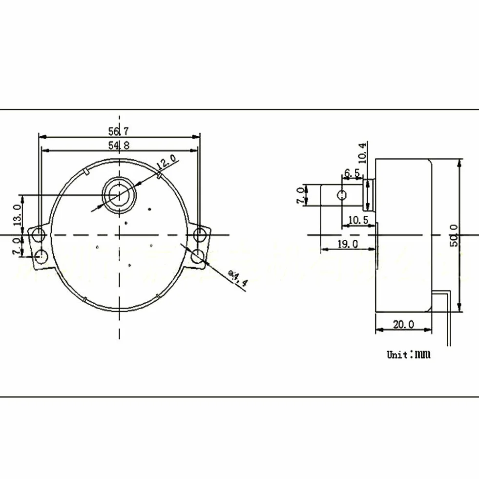 Motore Sincrono AC 220-240V 2.5-3 RPM 4W per Giradischi e Meccanismi di Rotazione Lenta