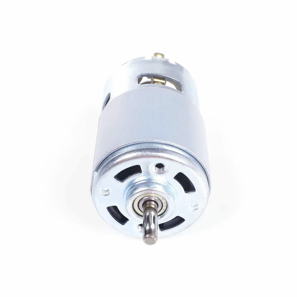 775 Motore DC 12V-36V 3500-9000 RPM Cuscinetto a sfera Grande coppia Alta potenza Motore componente elettronico a basso rumore