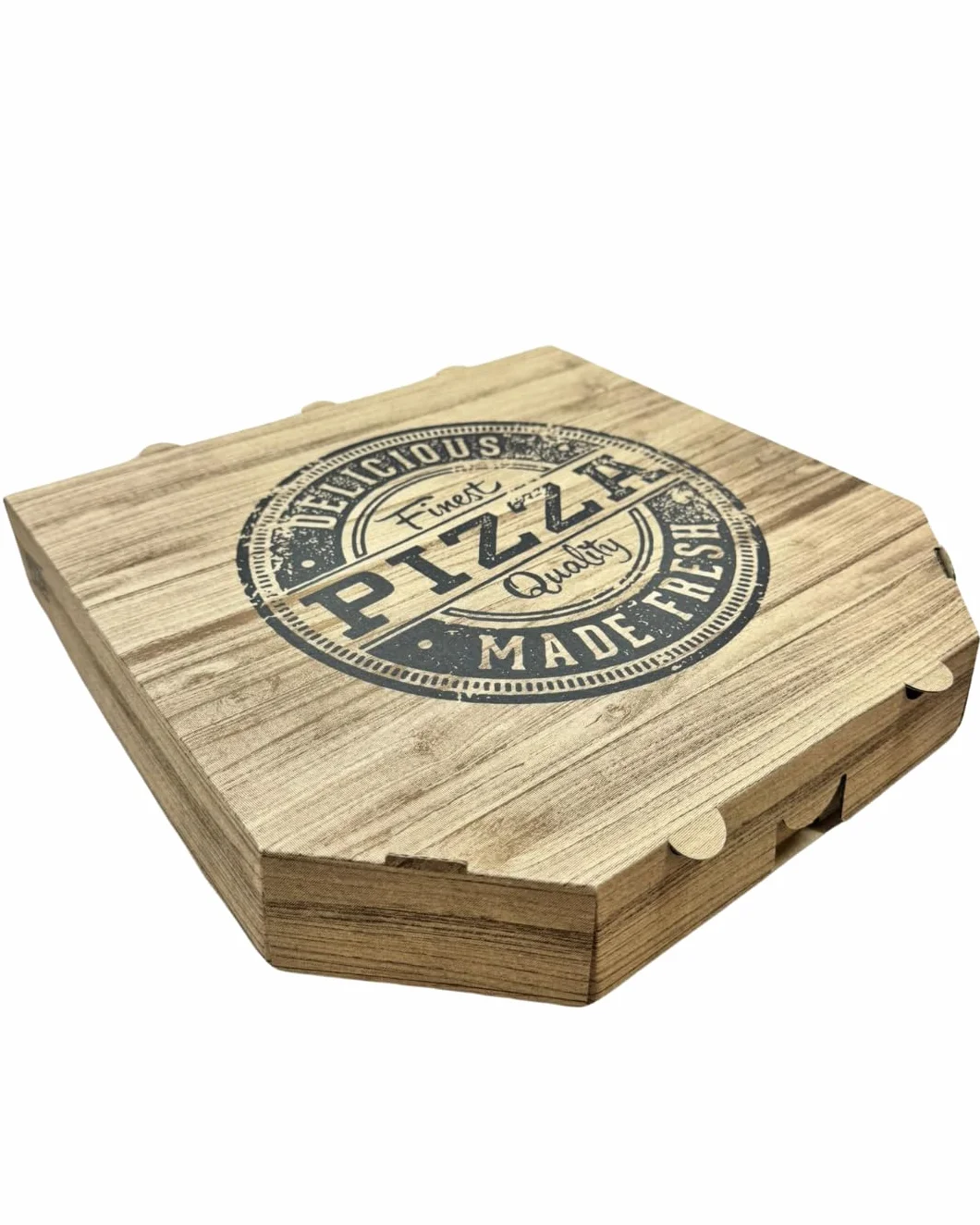 Scatola per Pizza in Cartone Kraft Bianca 24x24x4 cm 50 Pezzi