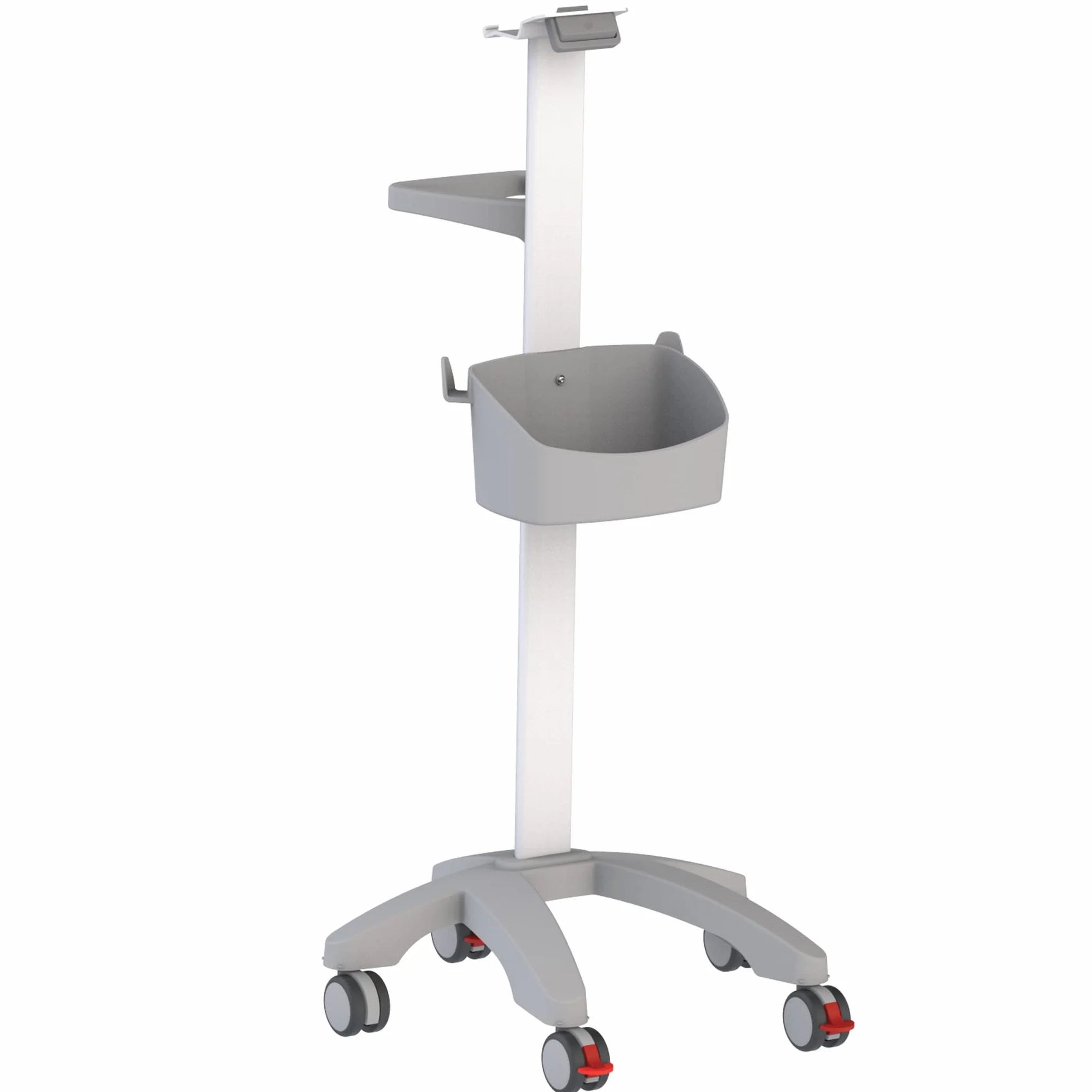 GIMA 45760 Carrello per Monitor Paziente, Richiede Piastra Adattatrice