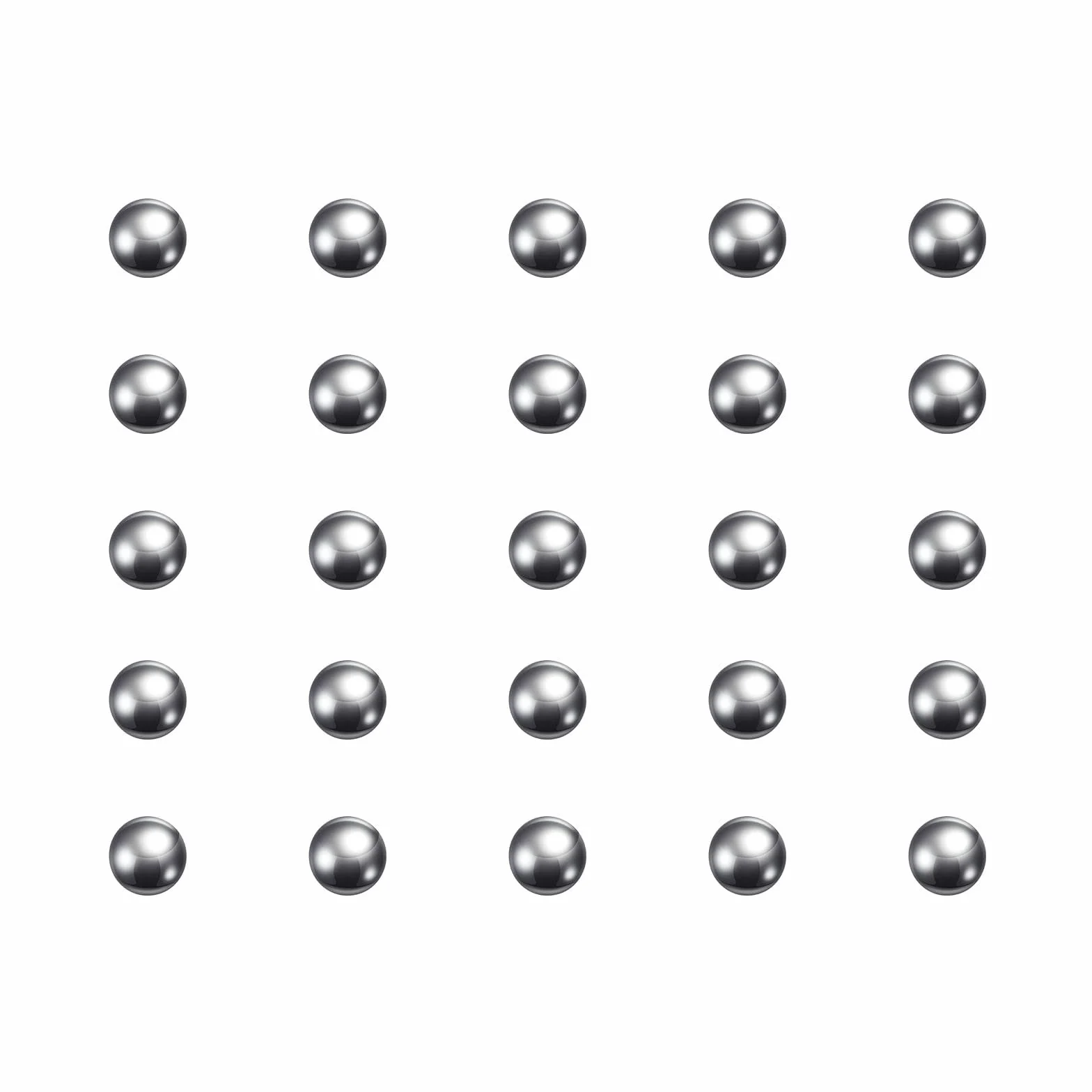QUARKZMAN 1200pz Precisione Sfere 2,5mm Diametro 304 Metallico di Precisione Cuscinetto a Sfera in Acciaio Inossidabile Sfere Acciaio Lucidi per Cuscinetti