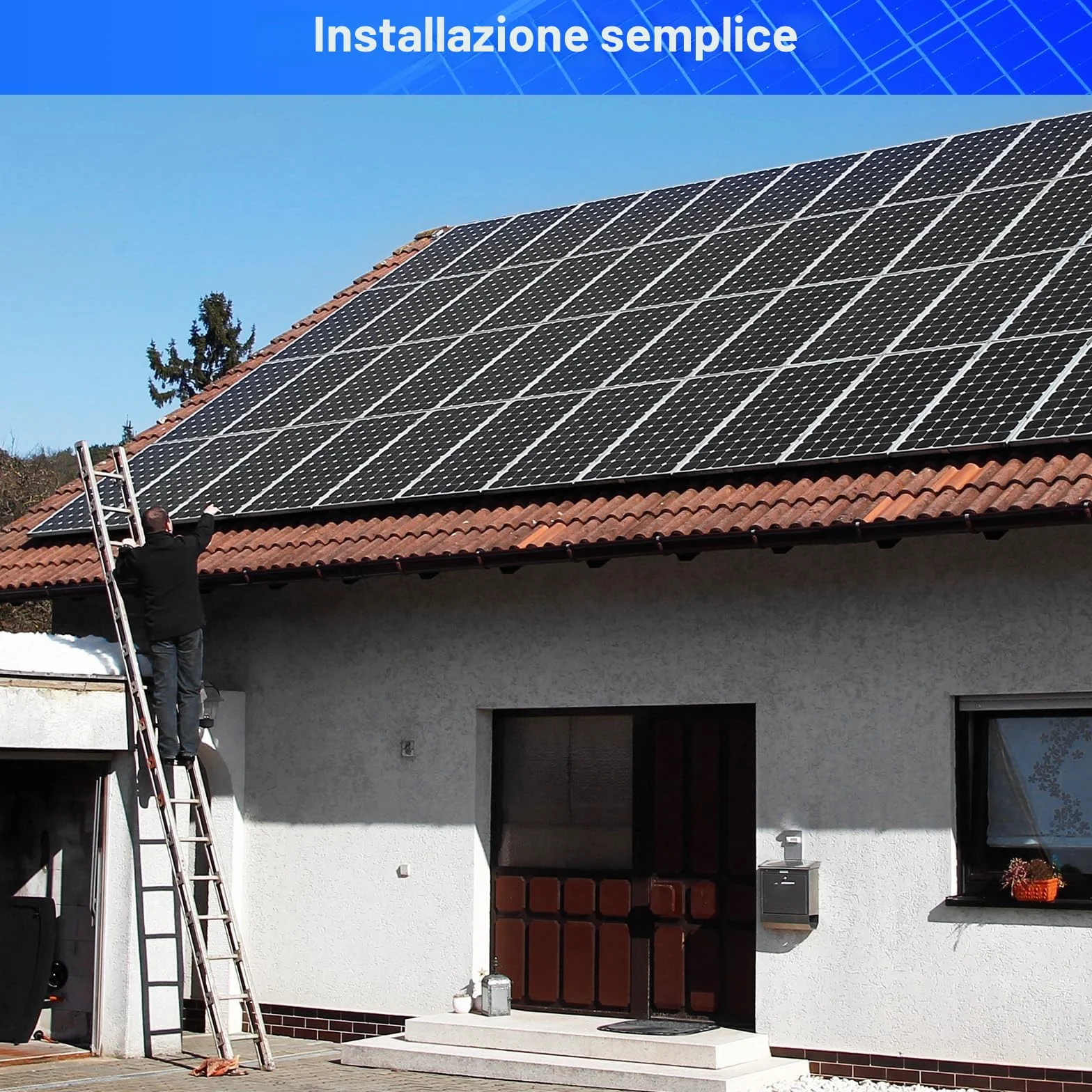 【50W 12V Pannello Solare Kit】DERUXI 50Watt 12V Pannello Fotovoltaico Mono Set: 50W Pannelli Solari+10A PWM Regolatore di Carica+4 Pcs Cavo Solare, Pannello Solares PV per Veicoli,Tetto, Barche,Camper