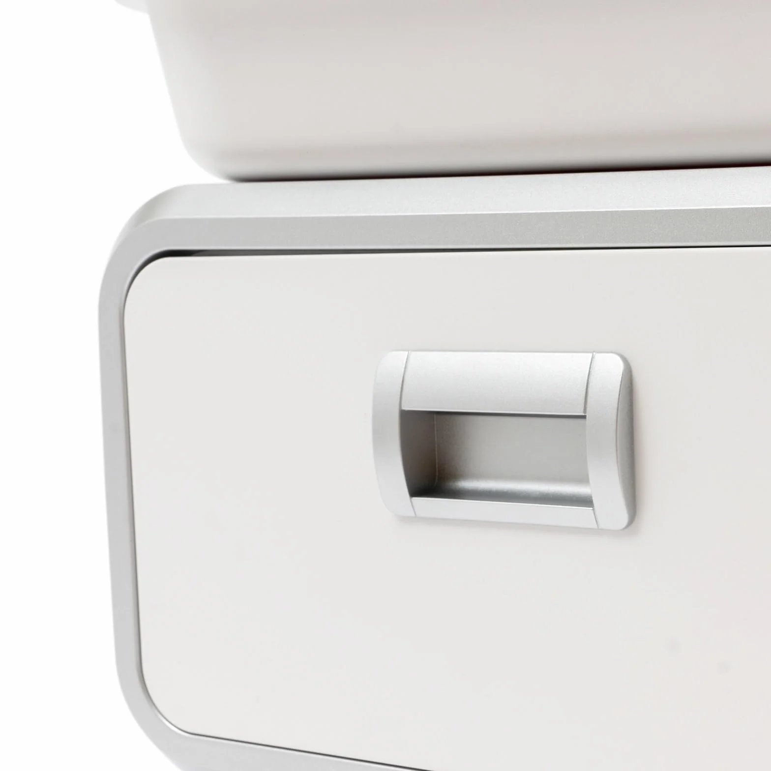 Carrello per dispositivi medici con cassetto e ripiano superiore, portata 100 kg per laboratorio clinica ospedale