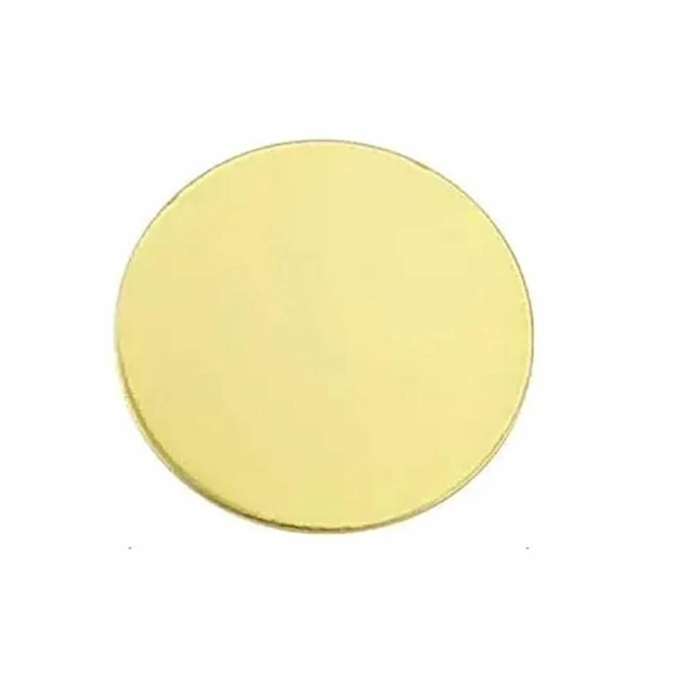 2 pezzi Piastra rotonda Lamiera di ottone Spessore 0,5/0,8/1/1,5/2/3 mm, Diametro 10 mm - 200 mm H62 Disco in ottone, Parti di guarnizione in ottone Taglio(3x25mm)