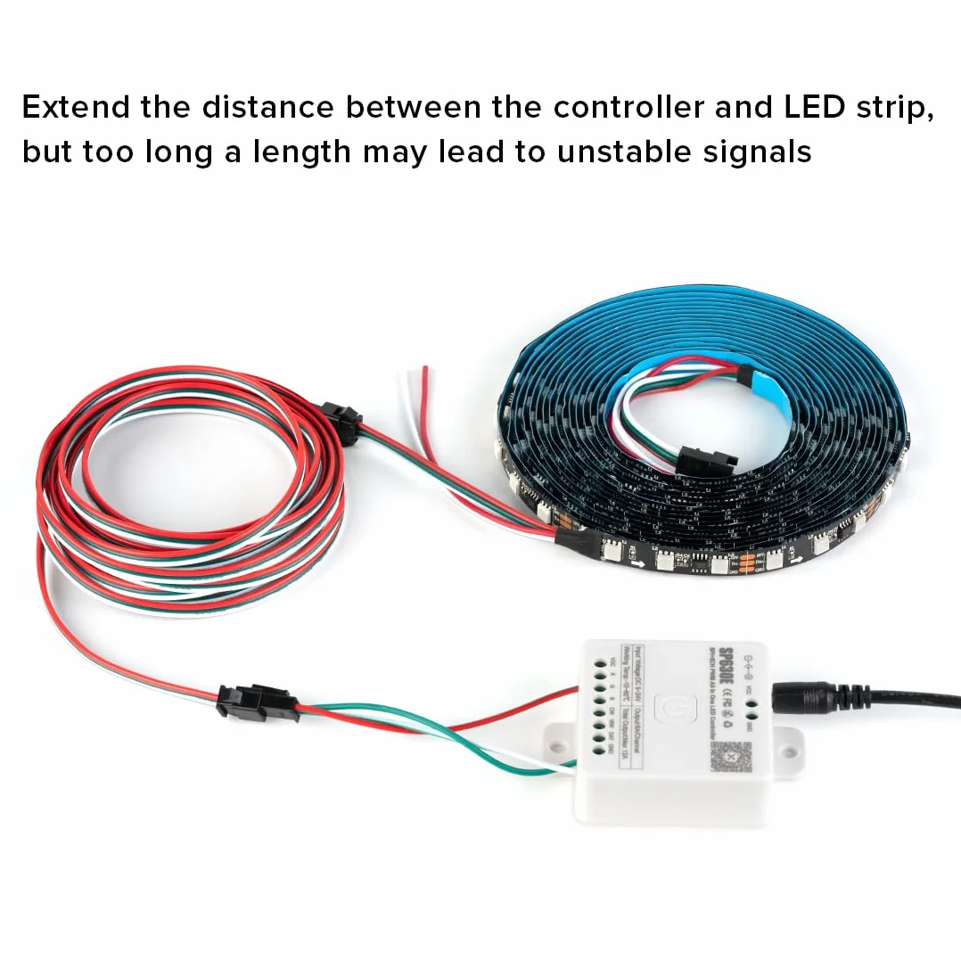 BTF-LIGHTING 3 Pin 20AWG JST SM LED Connettore 5pcs Maschio Femmina Cavo 2m per WS2812B WS2811 Striscia LED