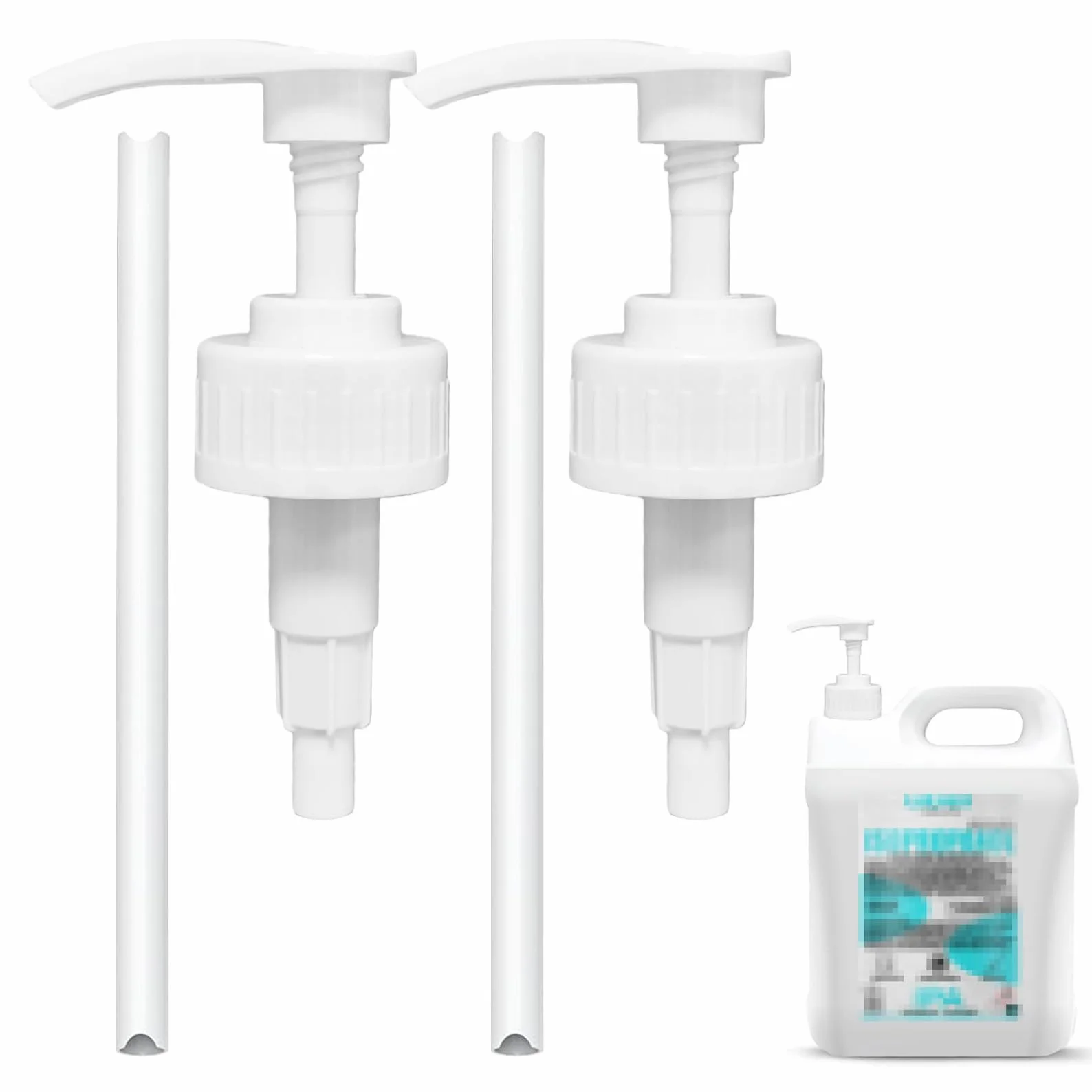 2 pezzi pompa dosatrice per isopropanolo 5,0 litri, dispenser dosatore di alcool isopropilico, un colpo corrisponde a 4 ml di detergente, pompa dosatrice di alcool IPA, per contenitore filettato 38