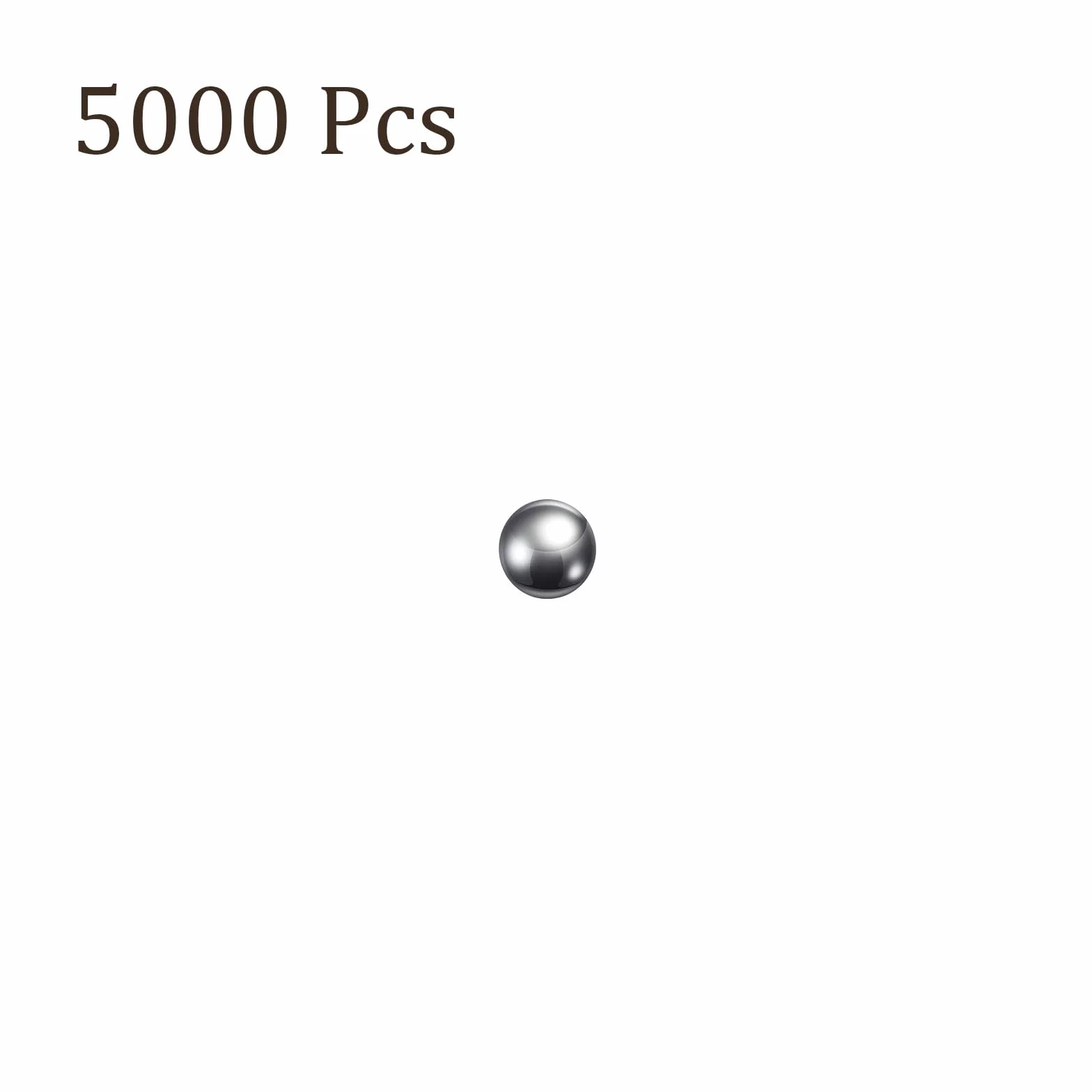 Precisione Sfere Acciaio al Carbonio 1.8mm per Cuscinetti Valvole 5000pz