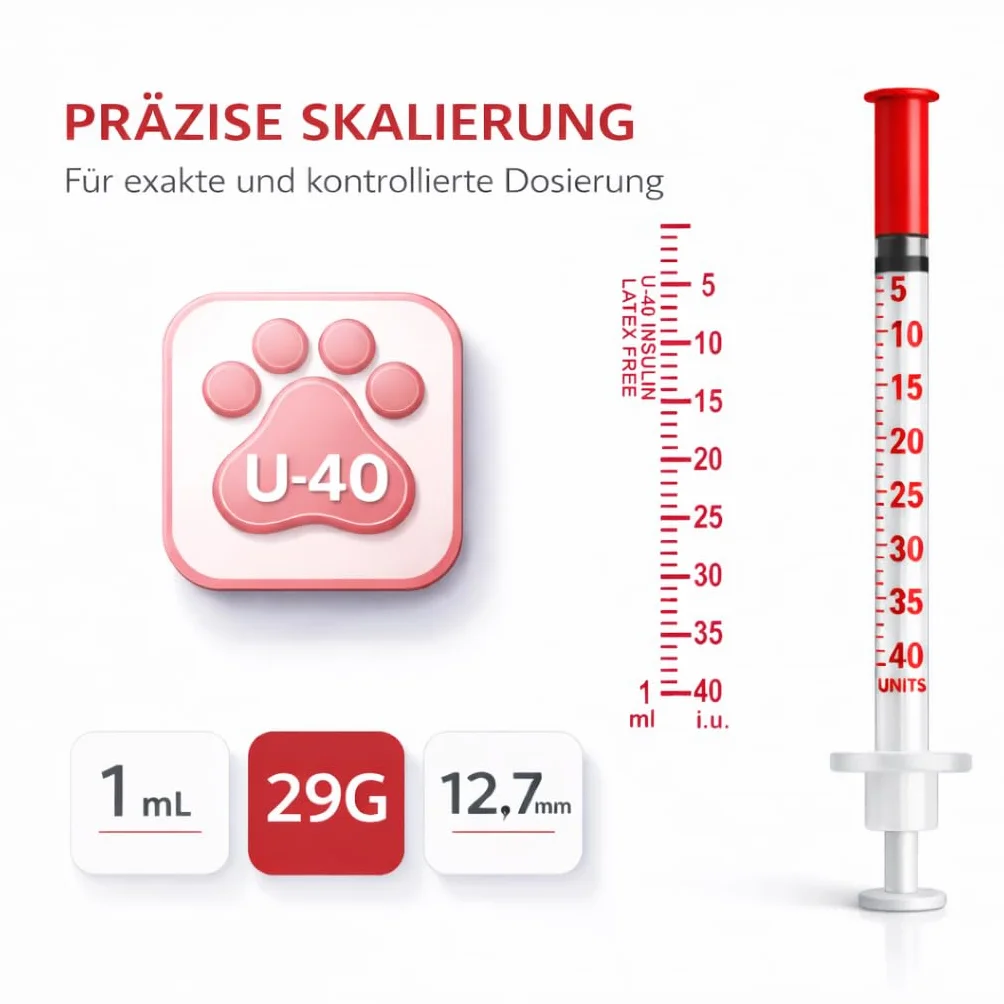 U40 1 ml Precision Dispensing Tubes 29 g x 1/2" (0.33 x 12.7 mm) for Animal Care Laboratory