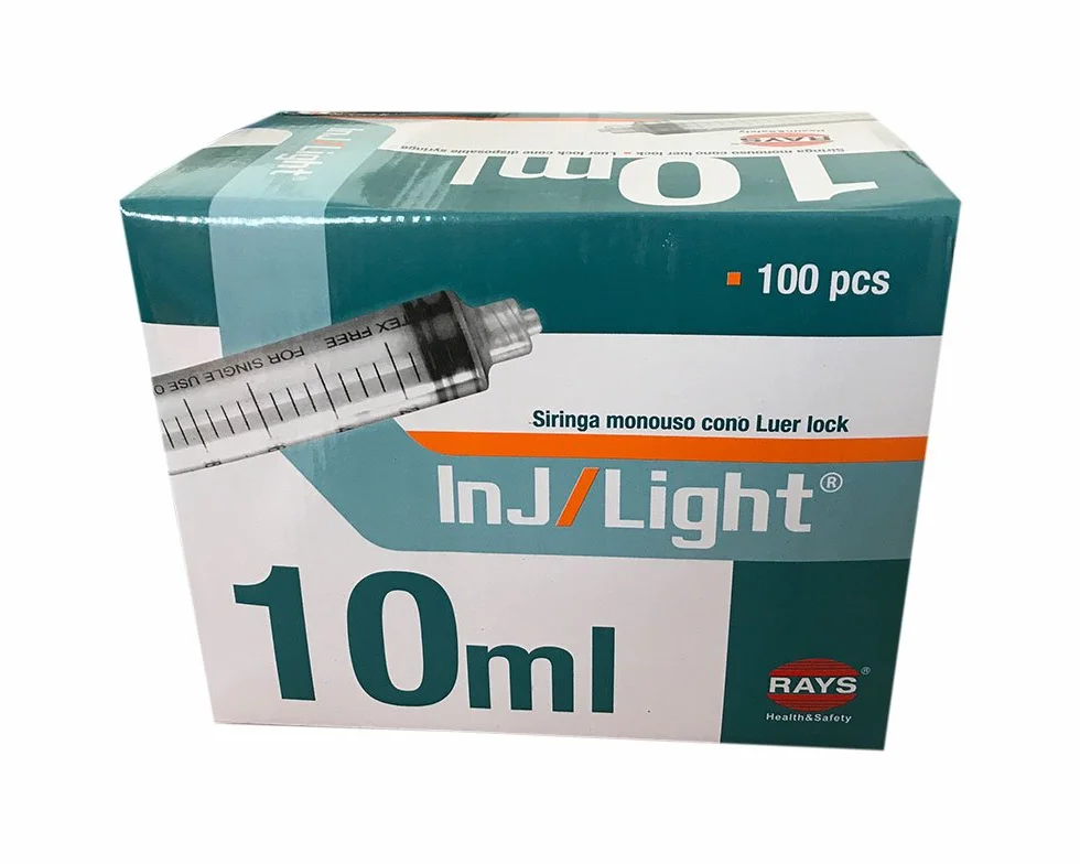 SIRINGHE RAYS senza ago 10 ml cono Luer lock