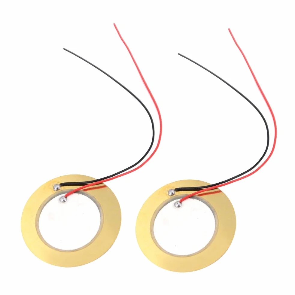 10 pezzi Piezoelettrico Piezo Ceramica Piastra Dia 27mm per Buzzer Altoparlante