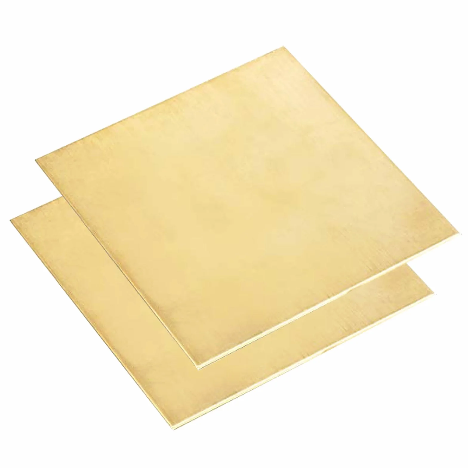 2 Pz Foglio Di Ottone Spessore 2Mm, H62 Piatti Di Ottone per Diy, Elettrico, Riparazione, Industriale/50X200X2Mm