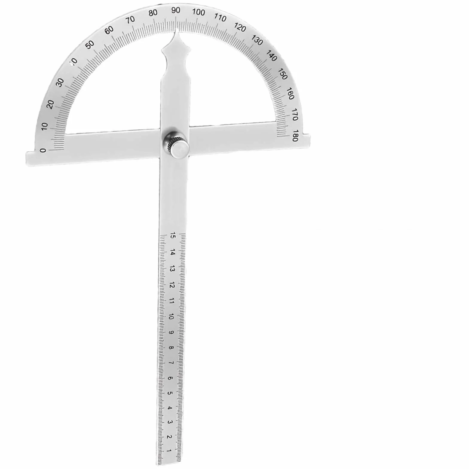 Goniometro angolare,Goniometro,Goniometro in metallo,Goniometro 180 ° Rotante in acciaio inox,Misuratore angolare con righello da 150 mm,Goniometro in Acciaio Inossidabile,0-180° Goniometro Metallo