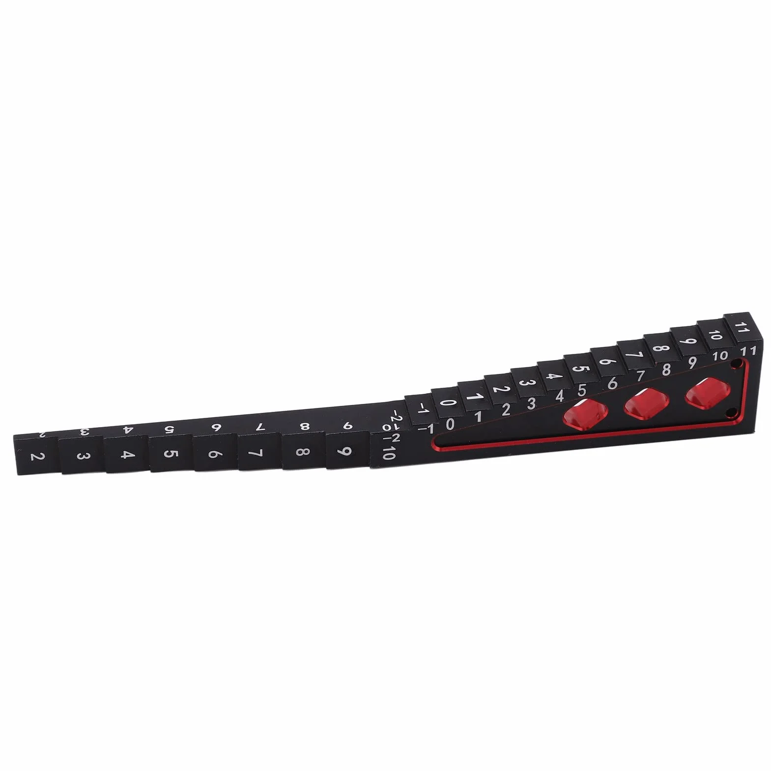 Misuratore di Altezza RC, Precisione Alta, Adatto per Auto RC 1/8 1/10, Lega di Alluminio Nero Rosso, for Modellismo, DIY, Personalizzazione