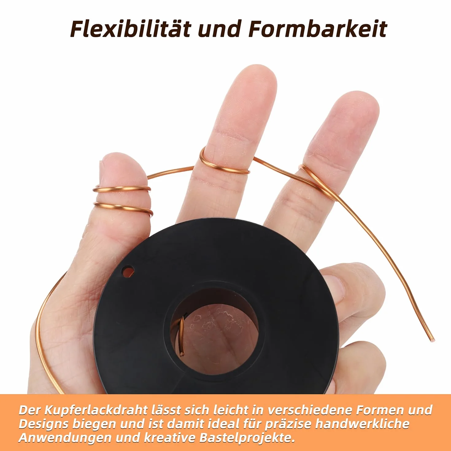 Filo di rame, 0,3 mm x 100 m, bobina di filo di rame puro al 99,9%, filo magnetico T2, per ingegneria elettrica, artigianato, saldatura e fai da te