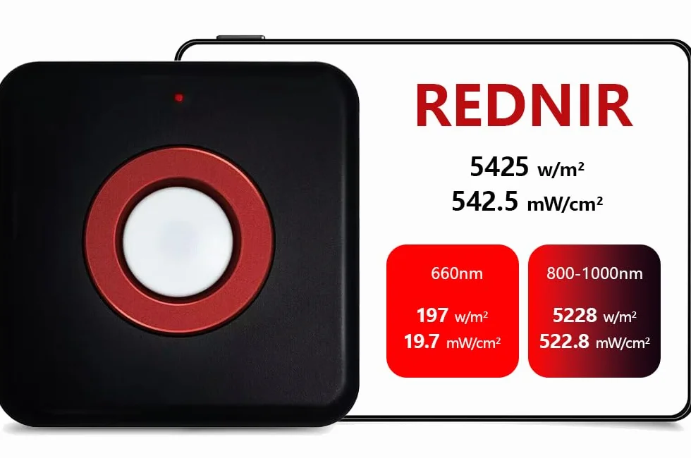 Misuratore VBR-REDNIR, testare l'intensità dell'irradianza per la luce rossa a 660 nm, 730 nm e 800-1000 nm nel vicino infrarosso