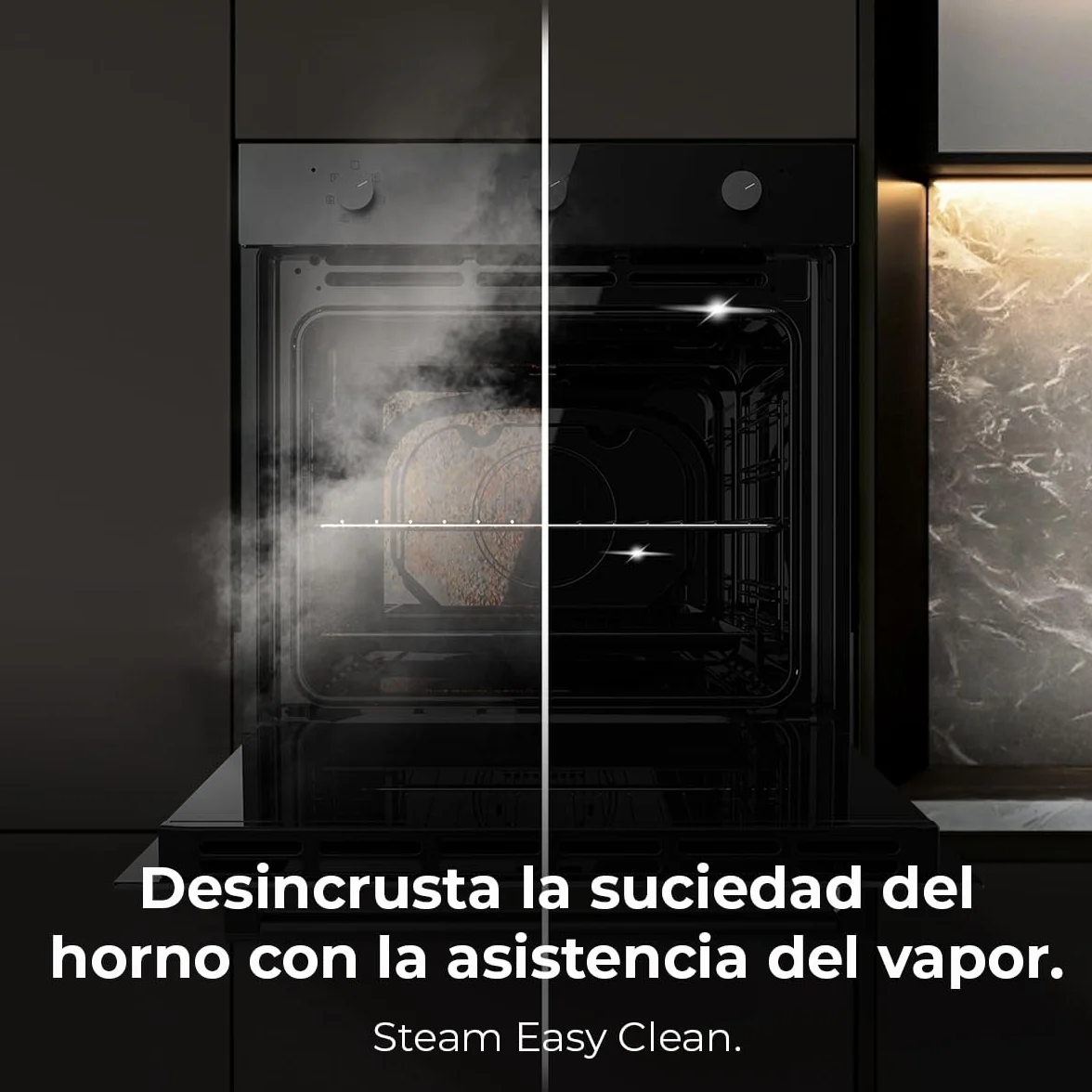 Cecotec Bolero Hexa M236000 Forno Incasso Multifunzione 70 L Dark Inox Steam Assist