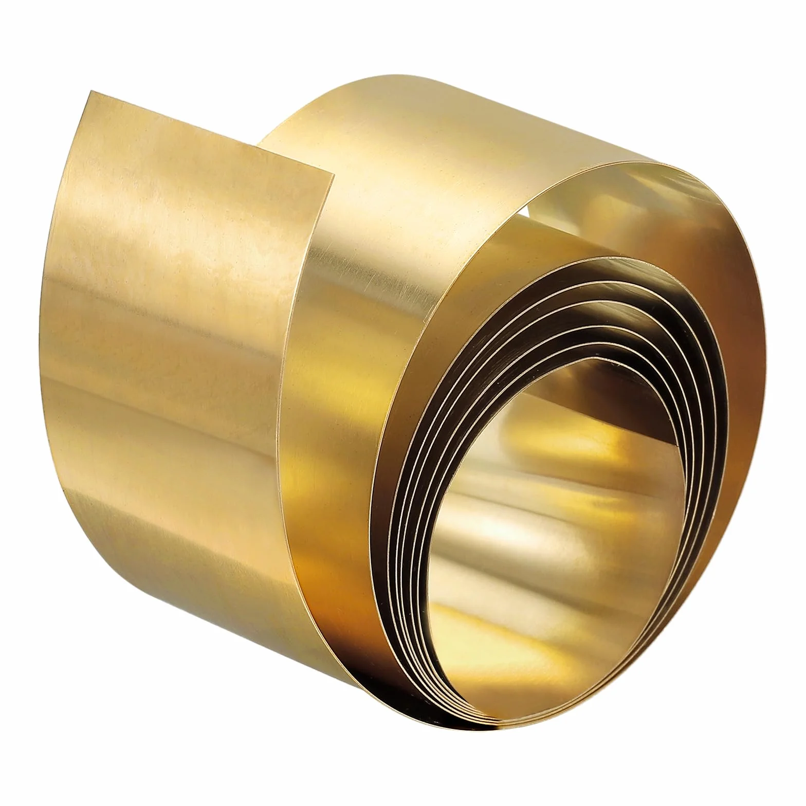 QUARKZMAN Rotolo di Lamiera in Ottone, 2000mm x 30mm x 0,3mm Rotolo di Lamiera Ottone Nastro Ottone per Artigianato, Riparazioni Elettriche, Messa a Terra