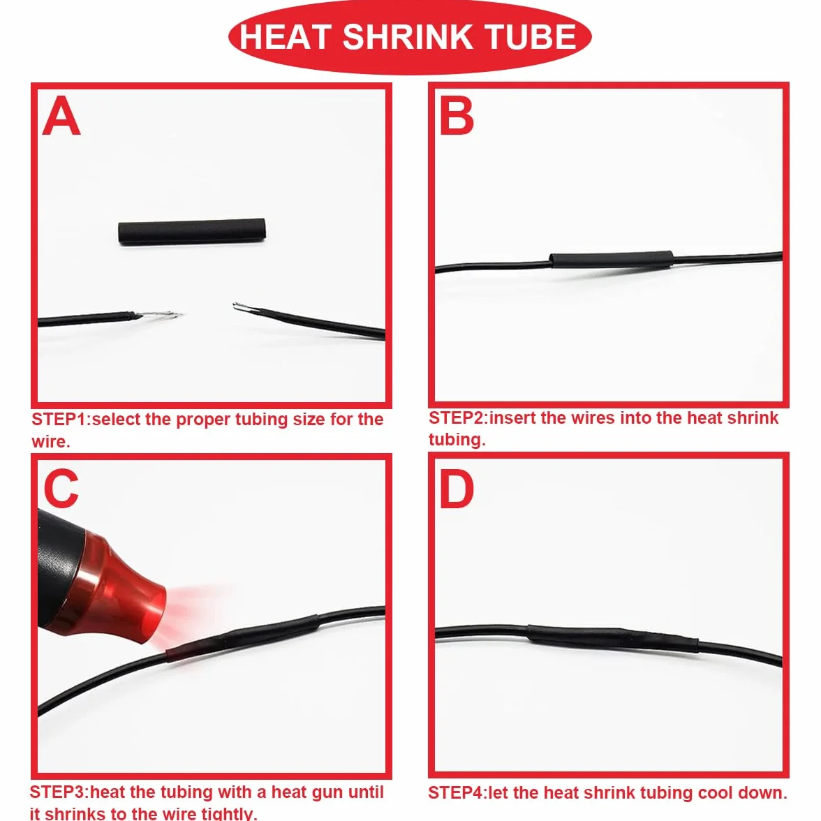 10 paia di cavi JST XH 2,54 mm 2 pin maschio e femmina con UL1007 22AWG 100 mm rosso nero cavo connettore filo e tubo termorestringente per minuscole prese terminali batteria drone luce