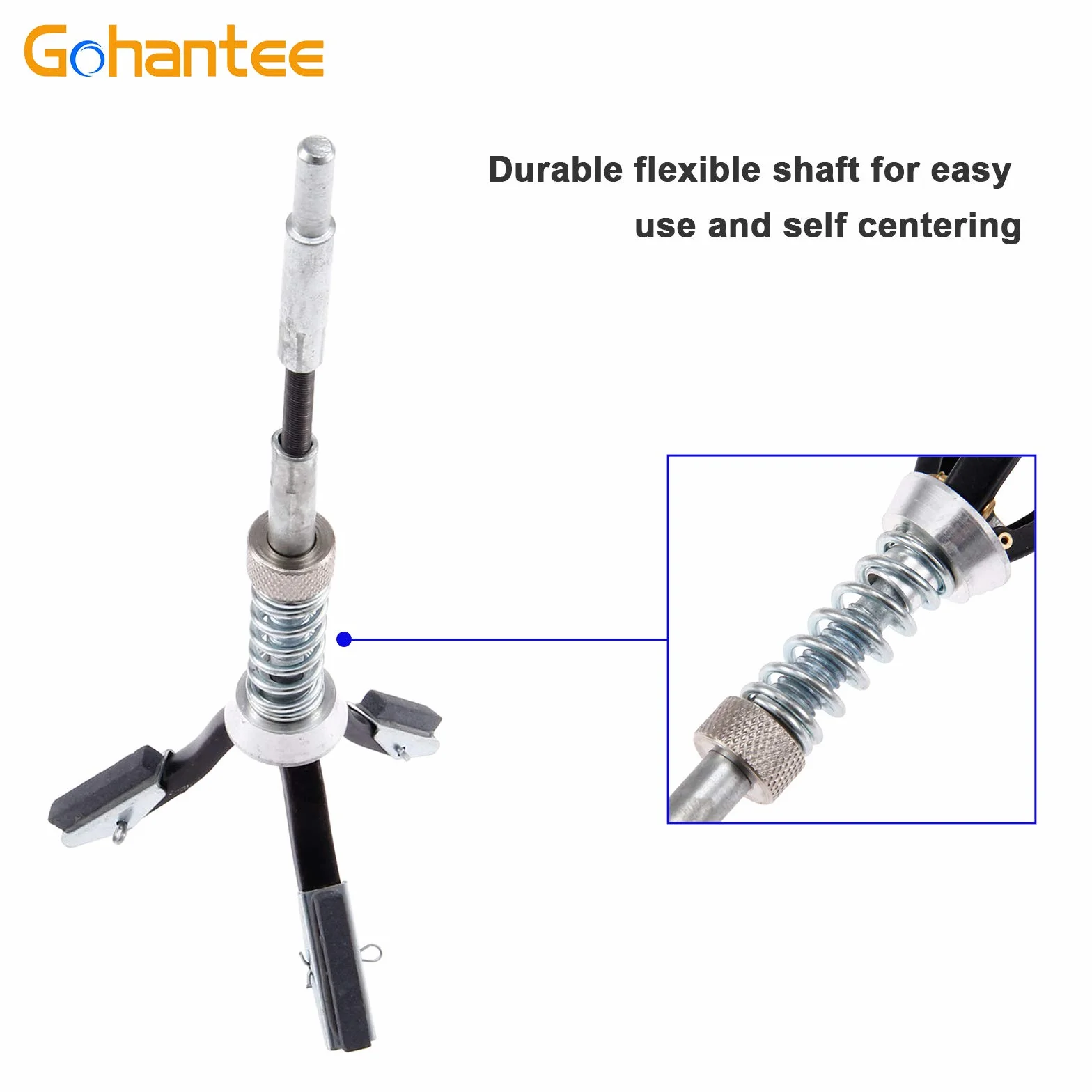 gohantee Cilindro motore Hone regolabile Deglazer 3/4 "a 2-1/2" diametro con 3 pezzi 1-1/8 "pietre lunghe 220 Grit cilindro motore auto rettifica freno Hone albero strumento