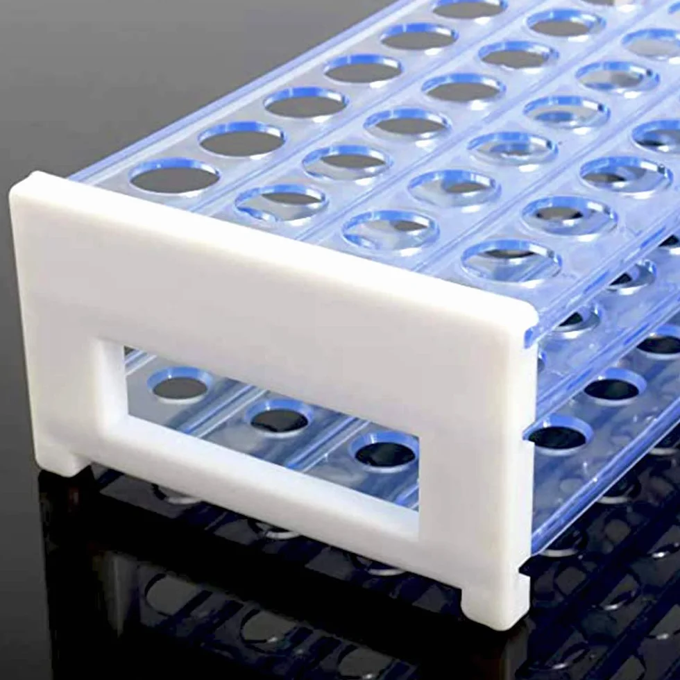 Rack per Provette, 2Pcs Supporto per Provette a 3 Livelli, Porta Provette, Supporto Provette, Rack del Tubo Della Centrifuga per le Forniture di Chimica Della Scuola, 16mm 50 Posti