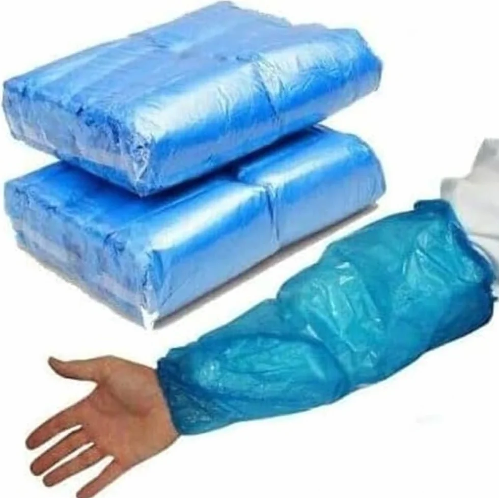 Monouso Braccio Copre Manicotti Oversleeves Impermeabile Medico Taglia Unica Blu Zestaw 100 sztuk