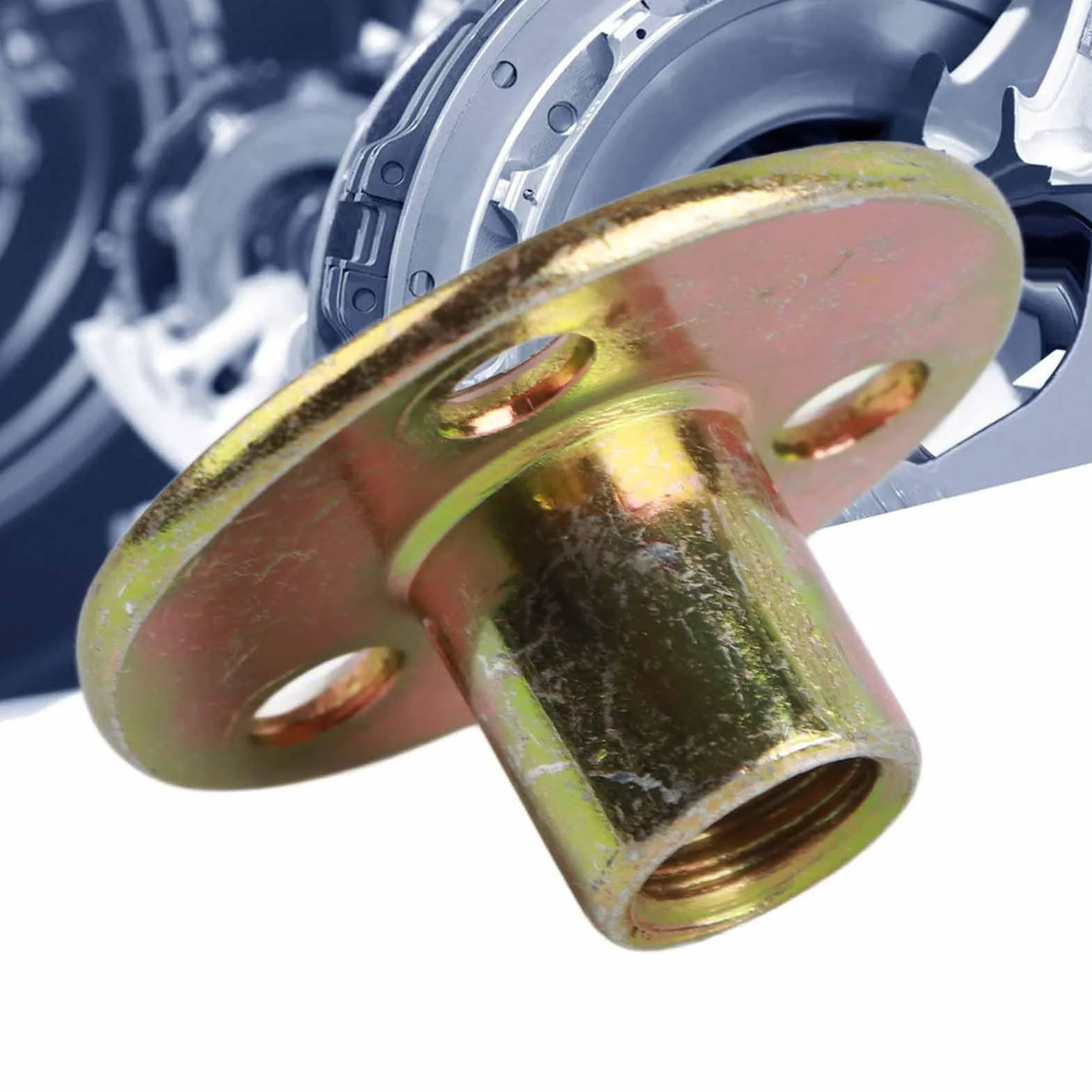Dado a Base Rotonda Flangiato 5 Pezzi M6 M8 M10 Ferro Zincato