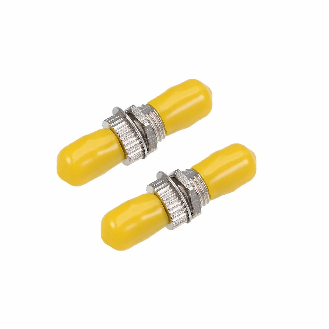 Da ST a ST Femmina Fibra Accoppiatore Bride Tipo Fibra Adattatore Ottico Connettore Monomode/Multimodale Simplex 2 pz