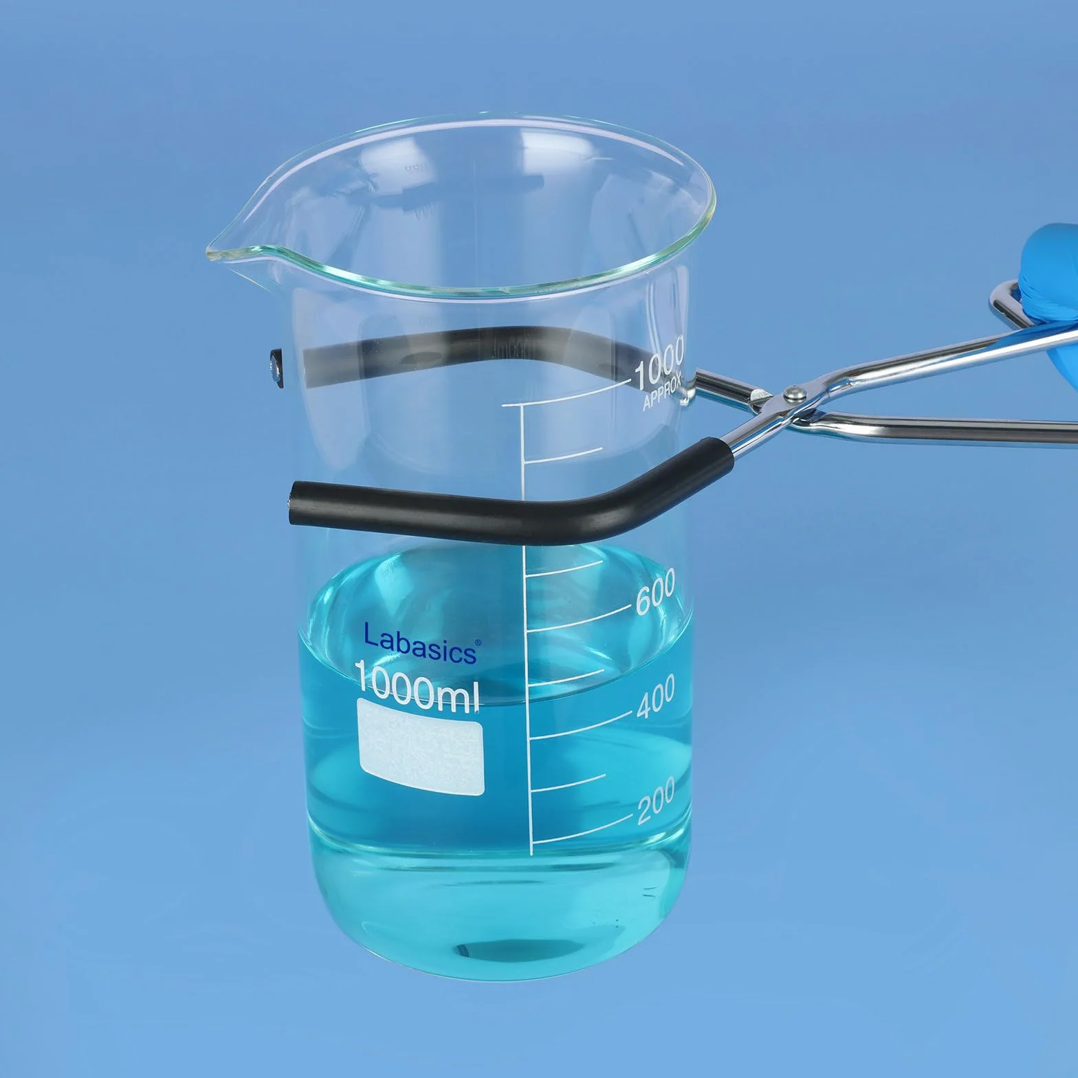 Labasics Pinza per Becher in Acciaio Inossidabile, Supporto Resistente alle Alte Temperature con Design Aperto, Morsetto Durevole e Resistente al Calore per Becher Caldi, 25.5 cm