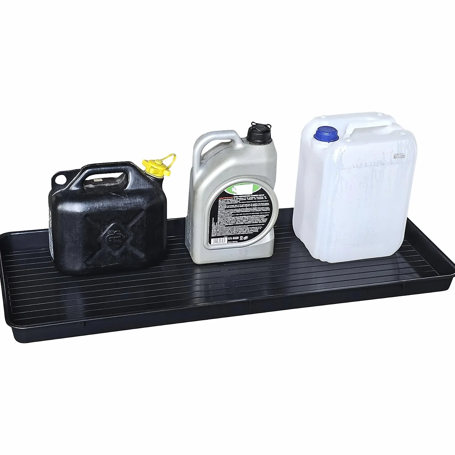 Vasca universale in PE per taniche 15 l 1000 x 400 x 50 mm impilabile