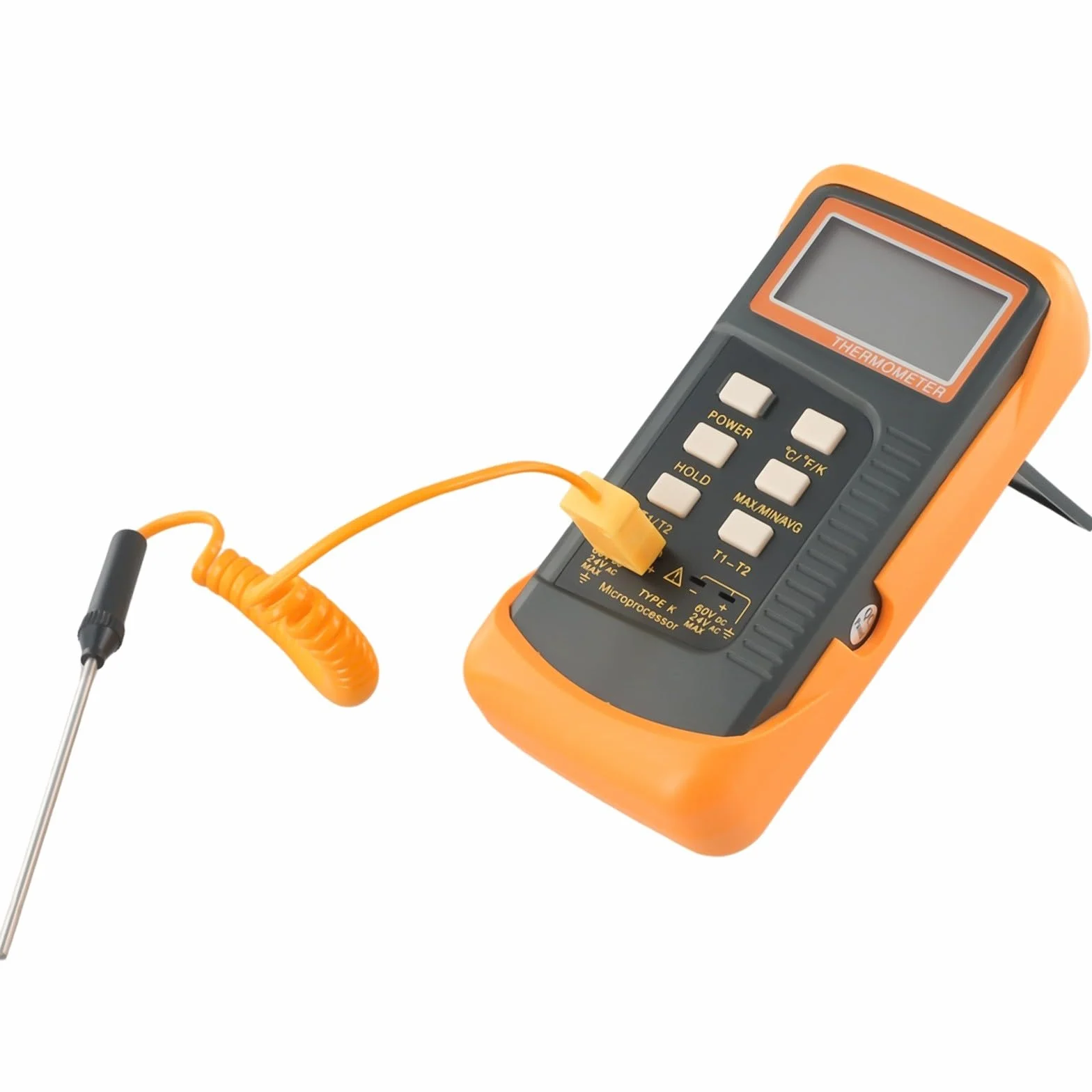 Termometro digitale a doppio canale K 6802 II per HVAC, kit di test per legionella con 4 sonde