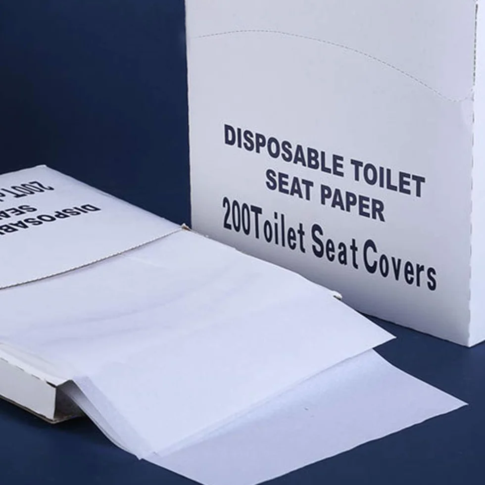 Copriwater usa e getta in carta, piegati a metà, 1 confezione da 200