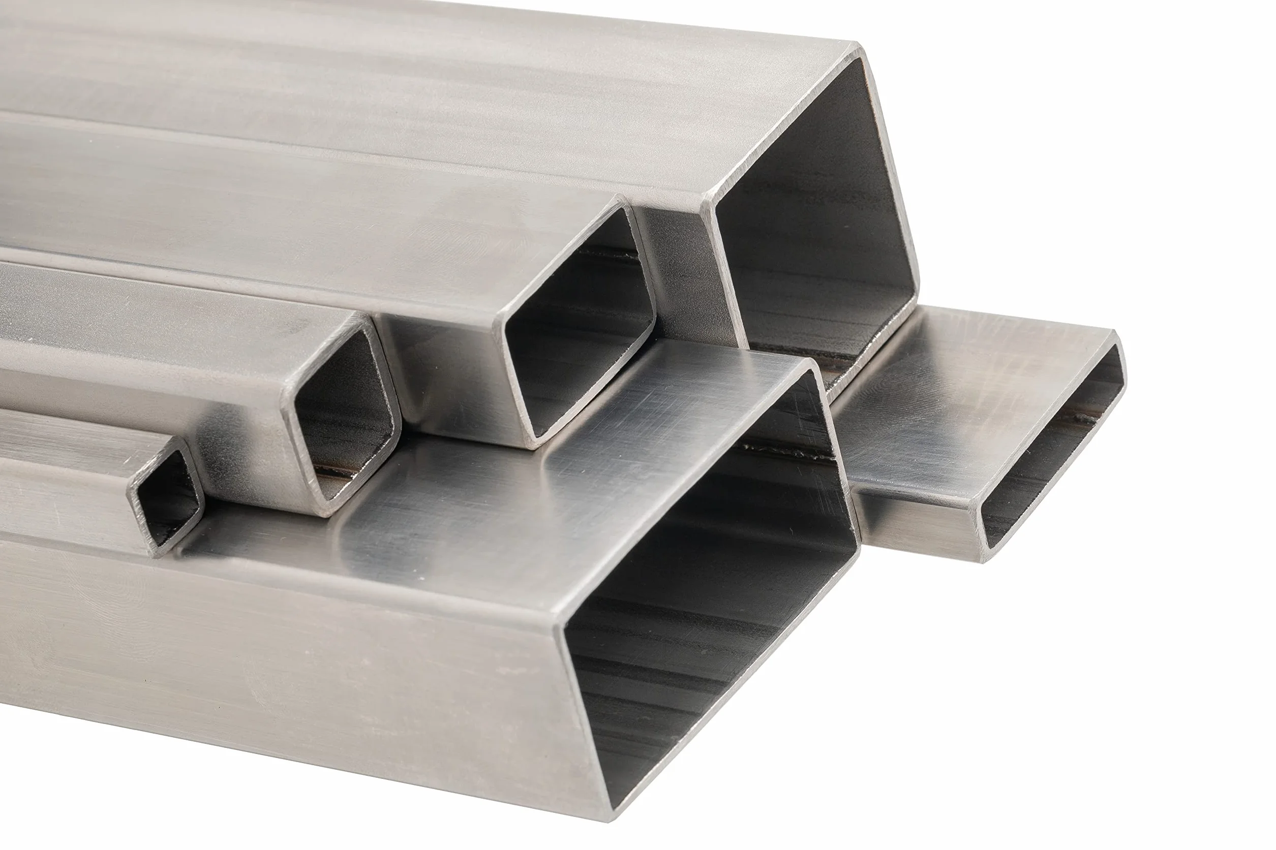 Tubolare Quadro in Acciaio Inox Aisi 304 (En 1.4307) Saldato, Lunghezza 1 Metro (+/- 3 mm Taglio) (40x40x2)