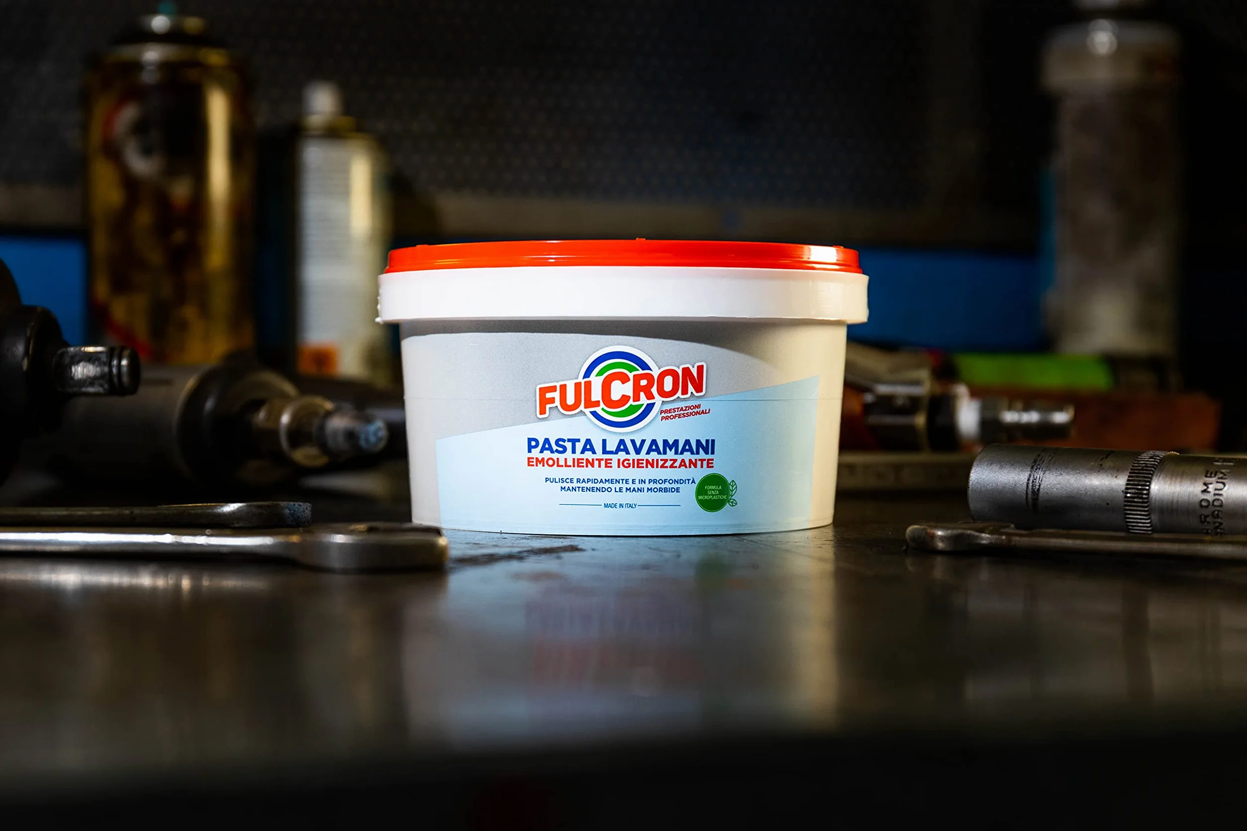 FULCRON 8203 Pasta Lavamani 375 ml, Emolliente e Igienizzante, Sgrassante Industriale, Bianco (Confezione da 2)
