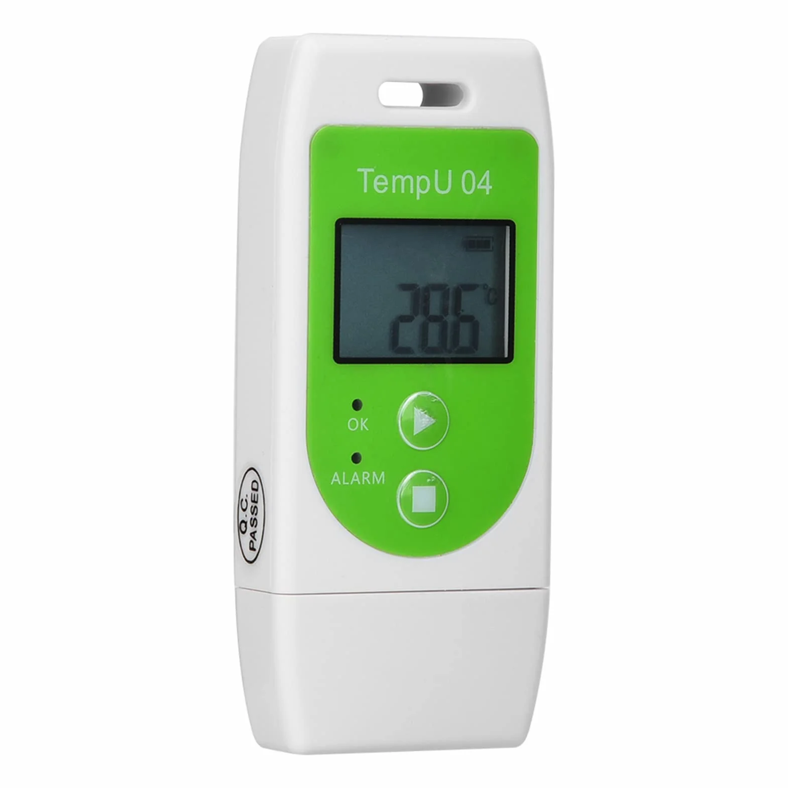 Data Logger di Temperatura e Umidità TempU04 PDF Porta USB Registratore di Umidità di Temperatura Riutilizzabile Capacità di 12.000 Punti[TempU04] (TempU04)