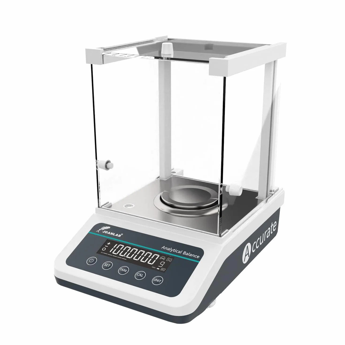 JOANLAB Bilancia Analitica 120g x 0.1mg, Bilancia da Laboratorio Professionale con Calibrazione Esterna, Precisione 0.0001g per Laboratorio, Gioielli(FA1204)