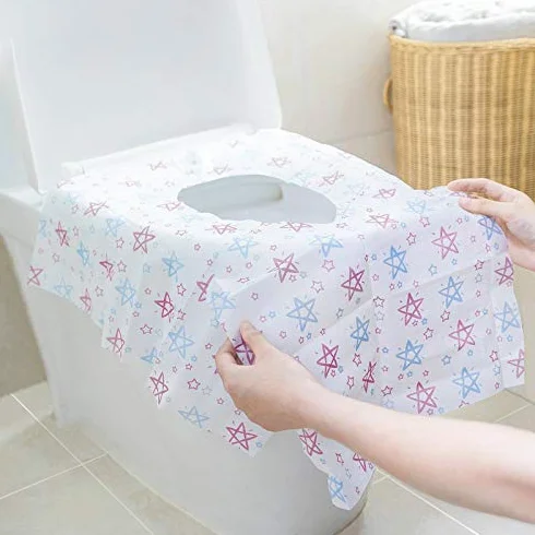 PIQIUQIU 20 Pezzi Monouso Toilette Seat Cover XL Antiscivolo Impermeabile Bambino