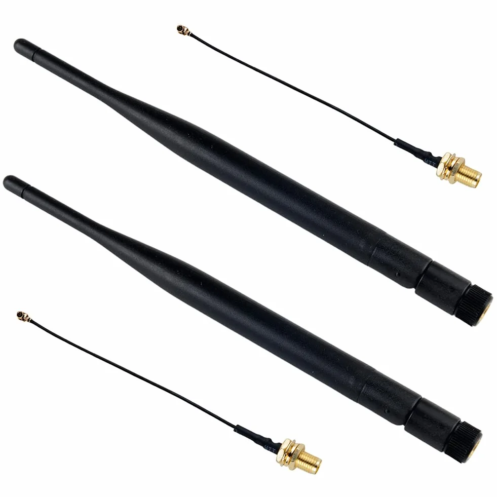 DIYmalls 868 MHz Antenna LoRa 5dBi SMA maschio 195 mm + cavo SMA femmina per Meshtastic LoRa 32 V3 HTCC-AB02S Heltec T114 Mesh Node LoRa32u4II (confezione da 2)