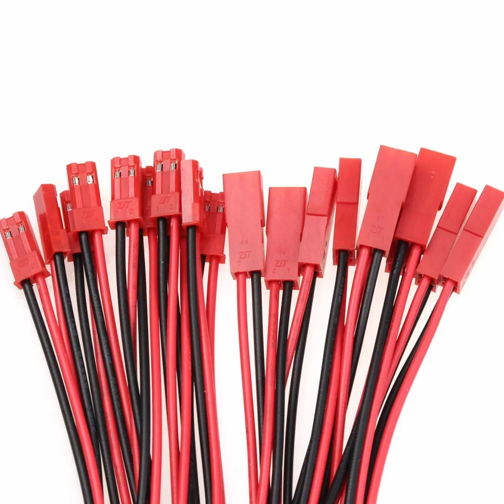 D-Orange 20 Paia JST Spina Connettore 2 Pin Maschio Femmina con Cavo 10 cm per LED Lampada Striscia - 22 AWG