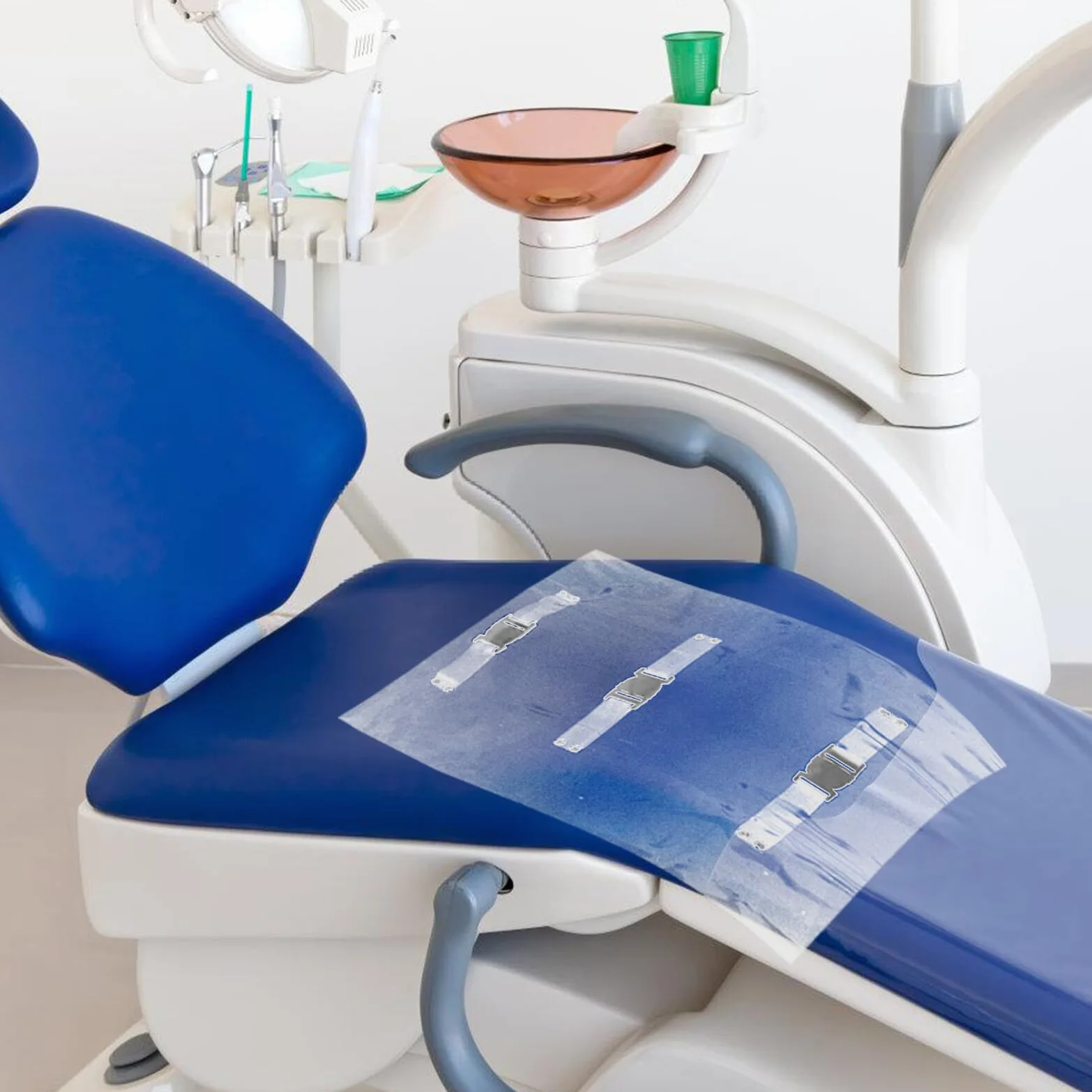 Gatuida Copri Piedi e Antiscivolo per Poltrona Odontoiatrica in Pvc Bordi Arrotondati 4 Pezzi Resistente alla Pressione per Studio Dentistico