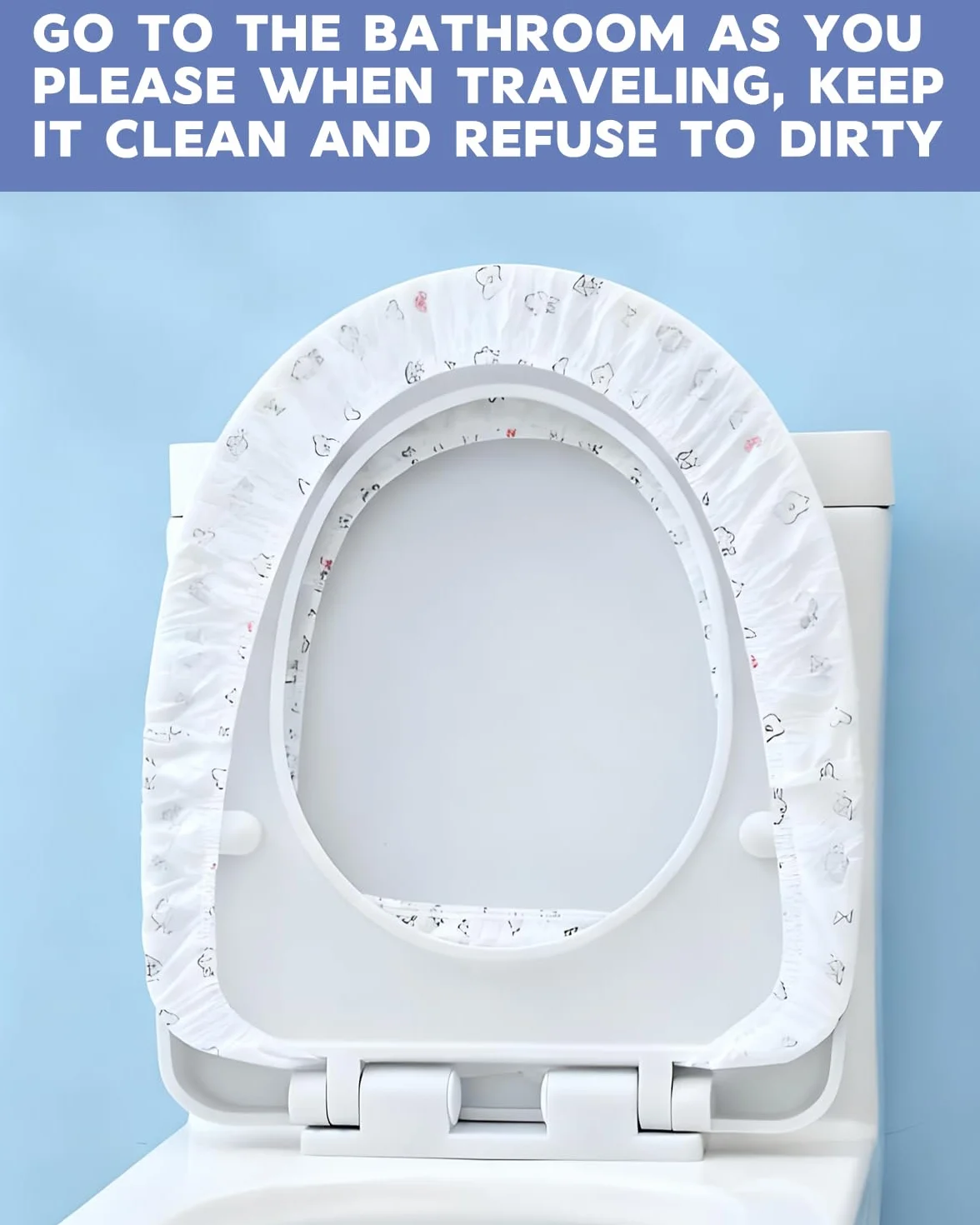 Copriwater USA Copri Tavoletta Wc Getta Biodegradabili per Viaggio Adulti Bambini Hotel