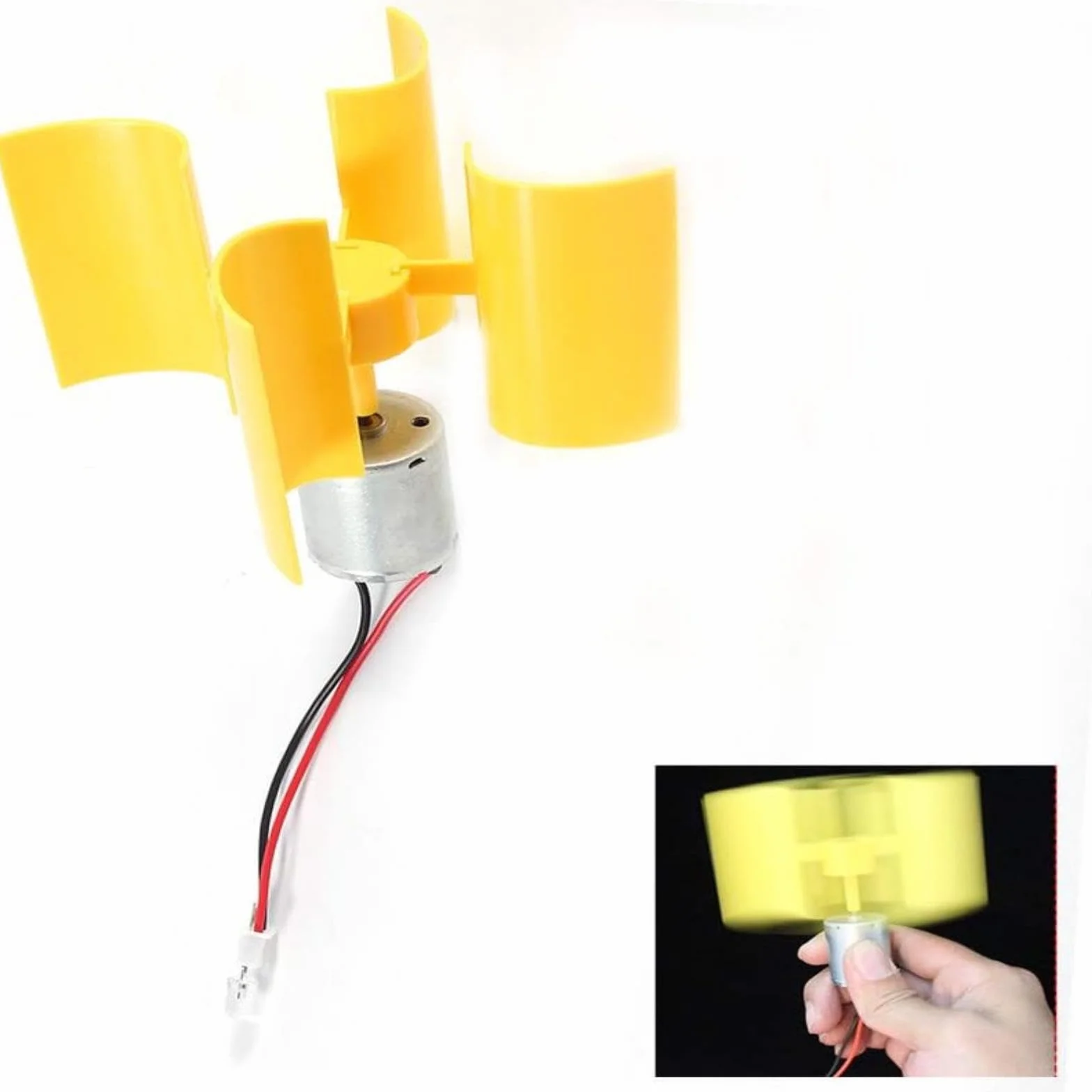 Micro Generatore Eolico, 0,55W 5,5 m/s Mini Turbina Eolica Verticale Generatore Di Energia Eolica per Esperimento Educazione Scientifica Fai Da Te