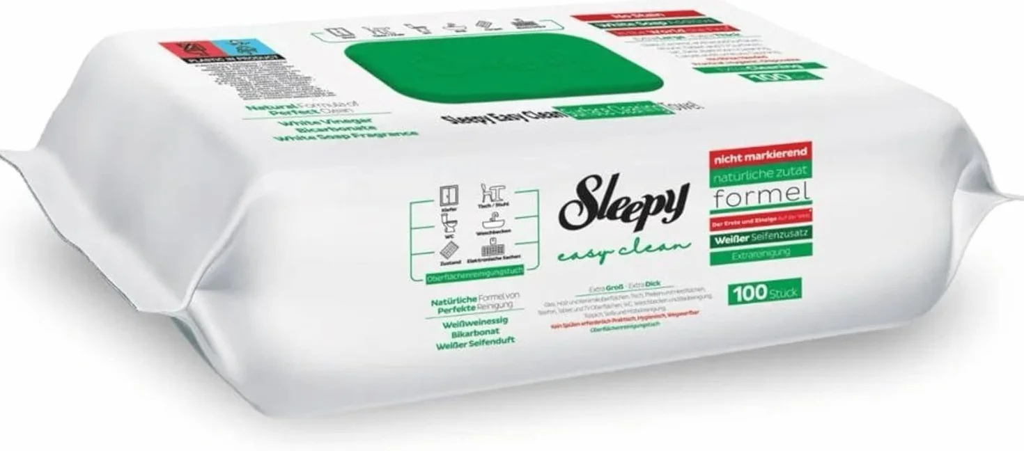 Sleepy Easy Clean salviettine per la pulizia multiuso 6 x 100 pezzi umidificate per casa