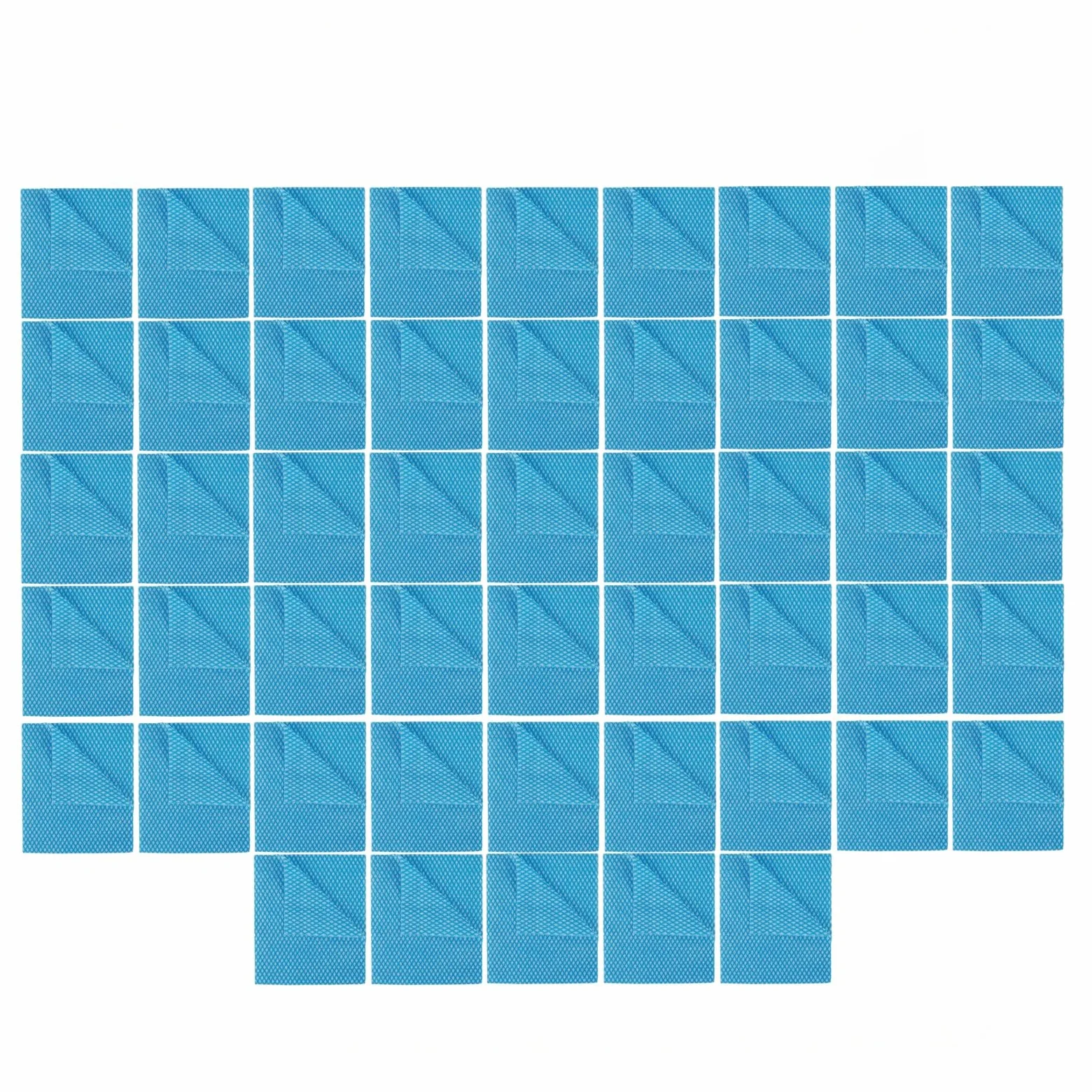 2WORK 104420BLUE - Panno economico, 420 x 350 mm, confezione da 50 pezzi, colore: Blu