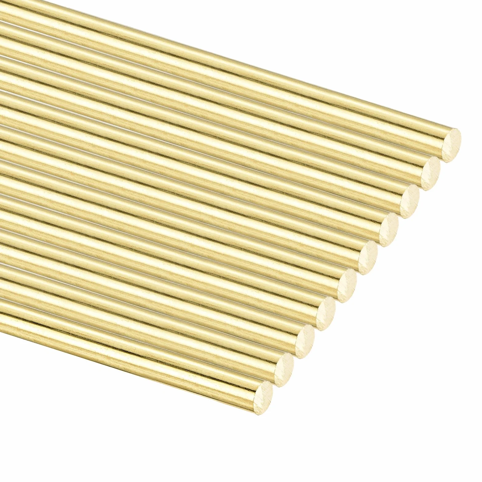 QUARKZMAN 10pz H65 Barra Ottone Tondo 1.2mm OD x 300mm Lunghezza, Aste ottone Solida per Tornio RC Modello e DIY, lavorazione di alberi di punzonatura
