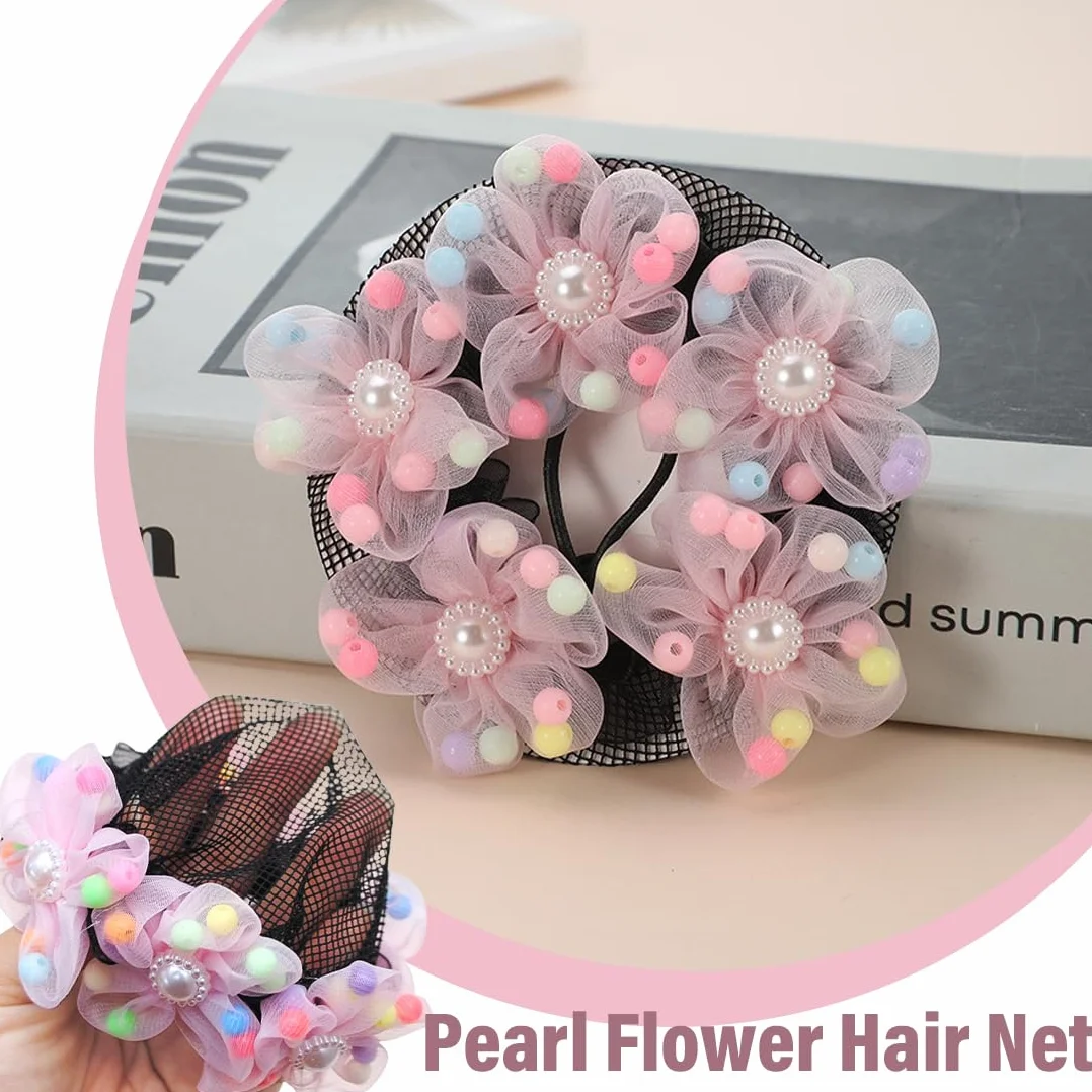 Retine per capelli monouso 4 pezzi per chignon con cuscinetti e retina per nodi