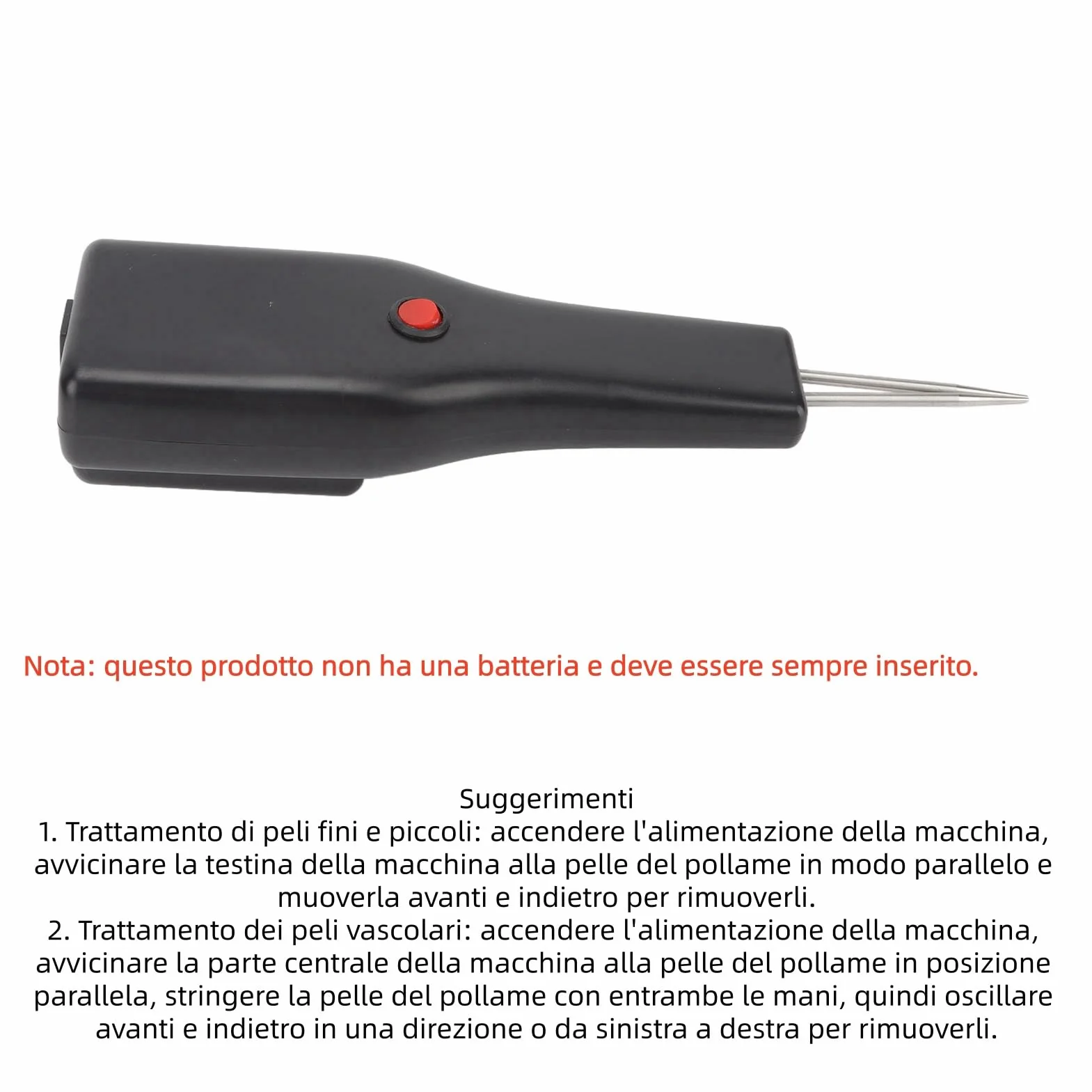 Spiumatrice Elettrica per Pollame, Potente e Portatile, Automatica per Uso Domestico e Professionale
