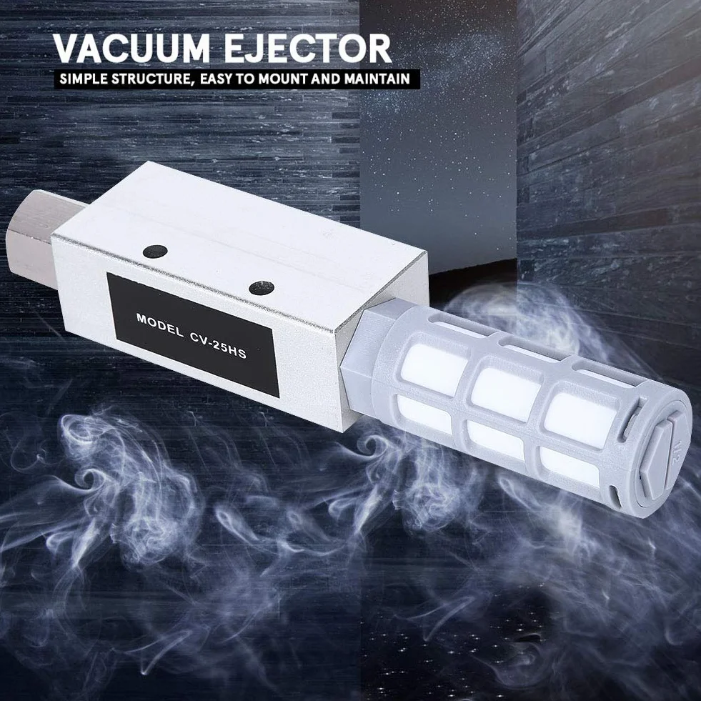 Eiettore Pneumatico CV25HS per Generatore di Vuoto Venturi con Silenziatore