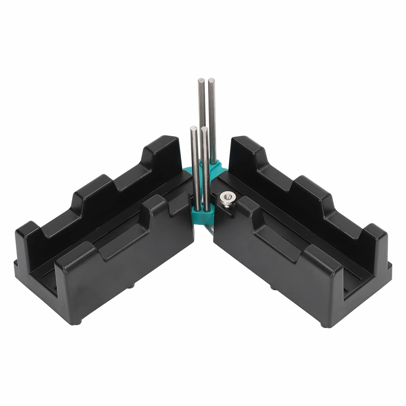 ABS Nero Utensile da Taglio per Angoli Obliqui 2 in 1 Alta Precisione 85-180 Gradi Morsetto Goniometro